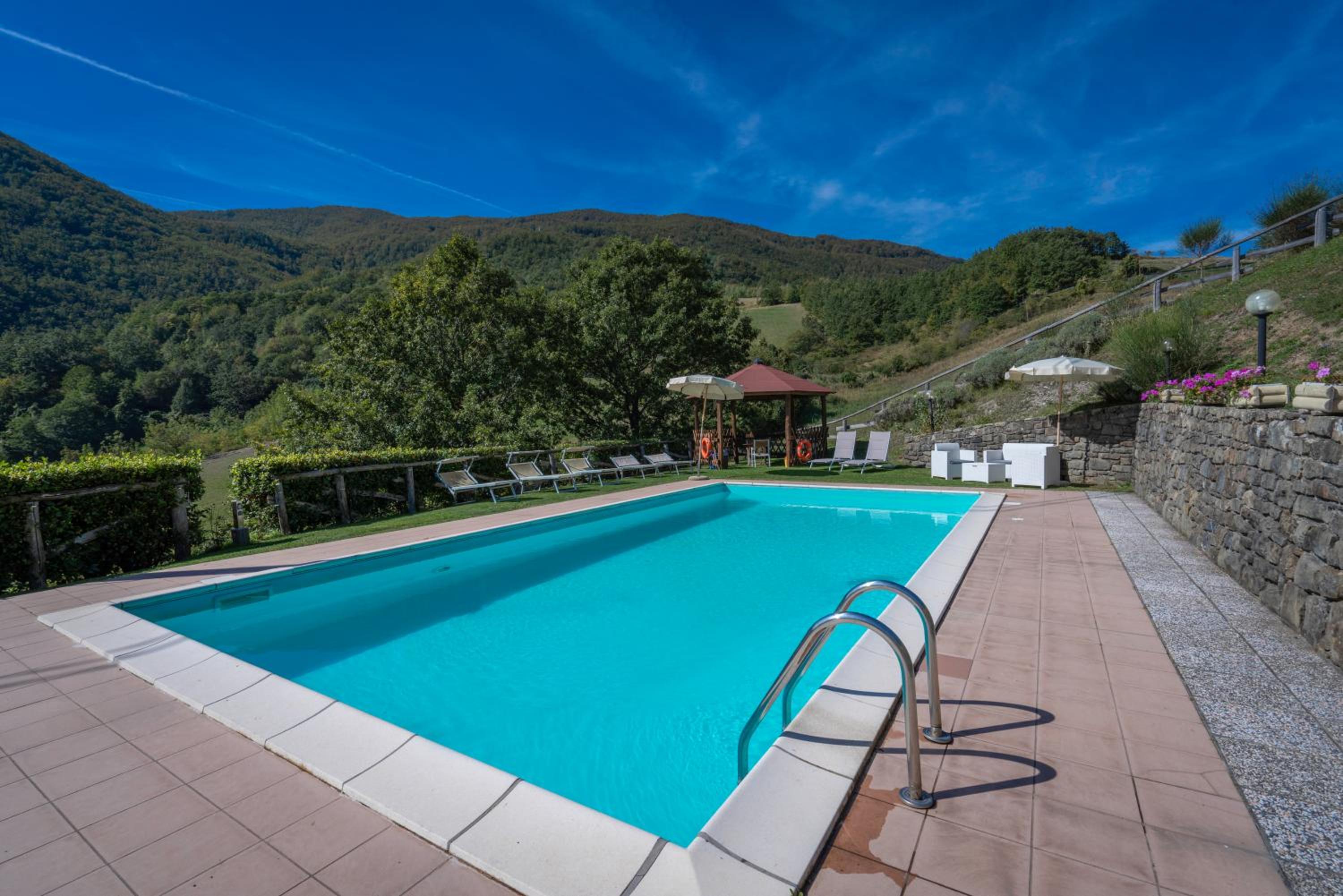 La Vecchia Fornace La Piastra Apartments shared pool- Abetone view 2