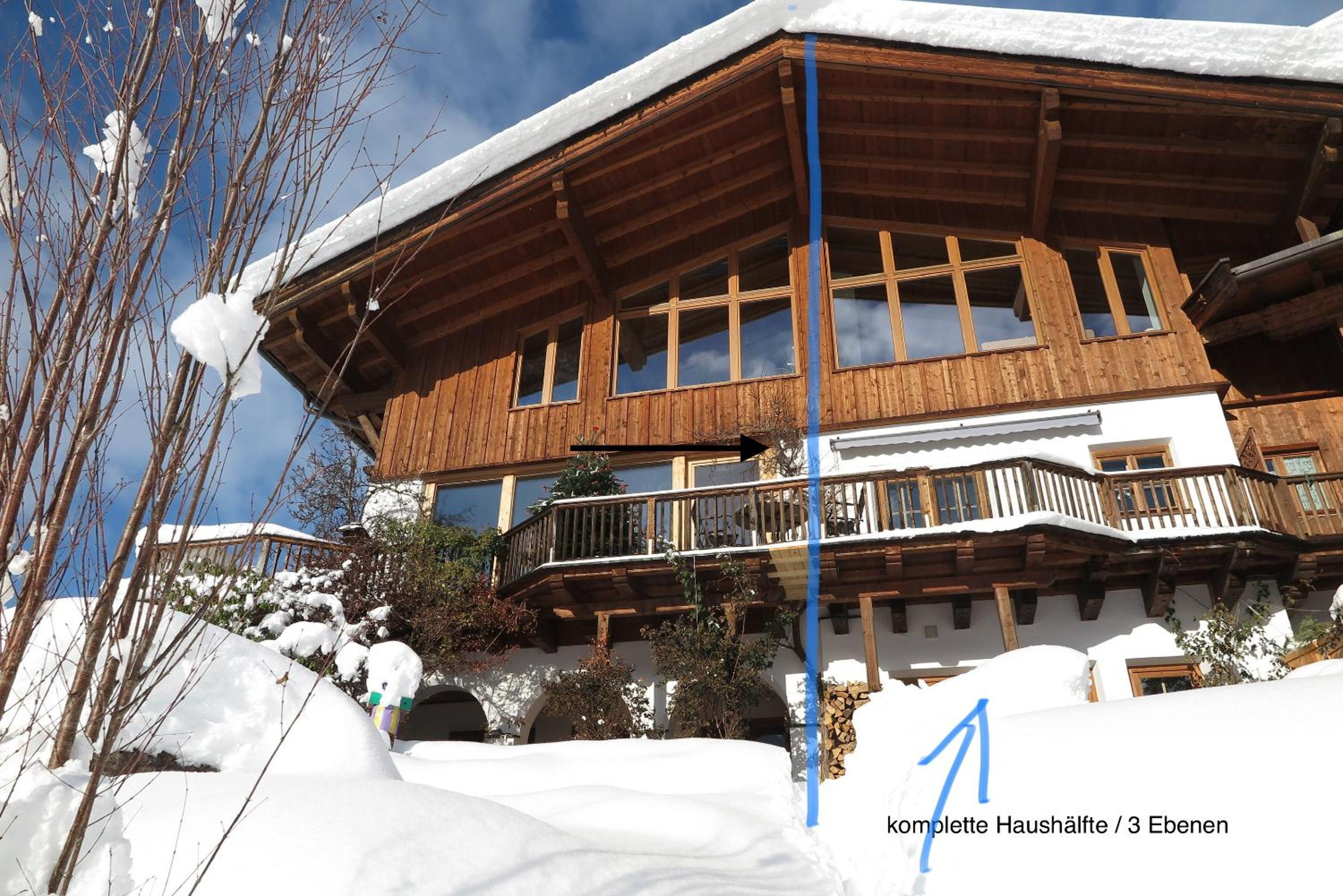 *Panorama Chalet Sonnberg* Gartensauna Balkon Dachterrasse