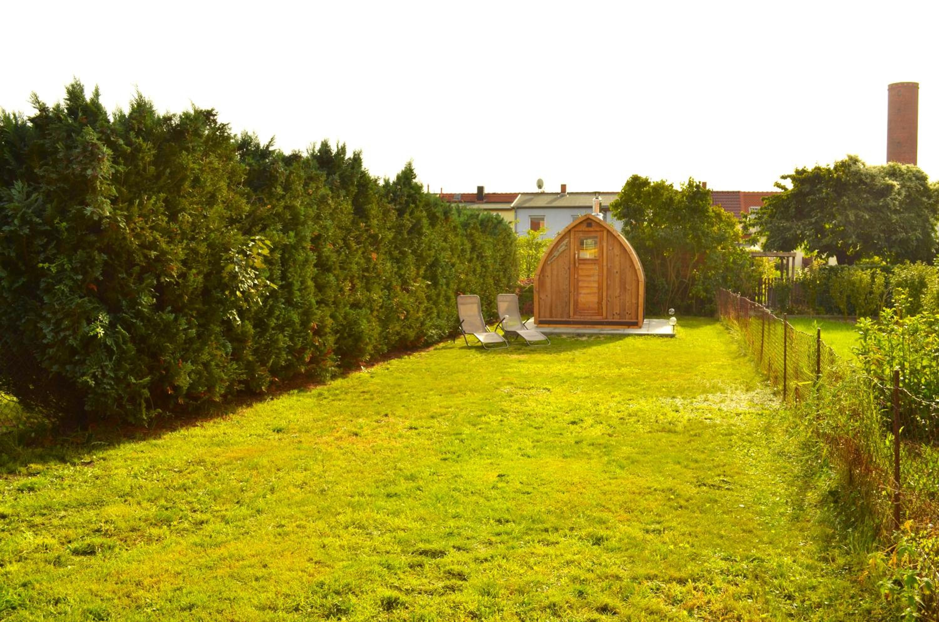 Lehmhäuschen mit Sauna
