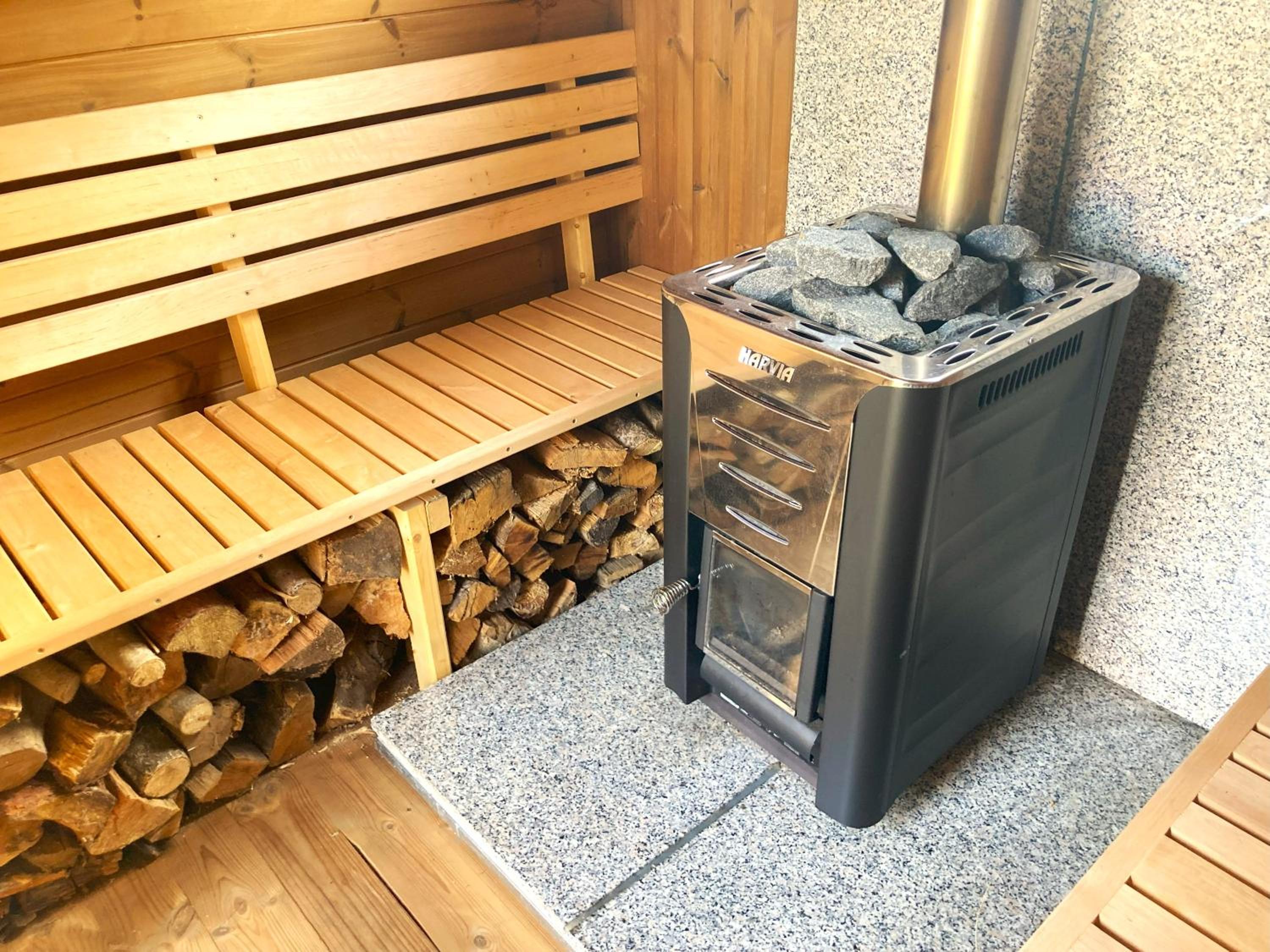 Lehmhäuschen mit Sauna
