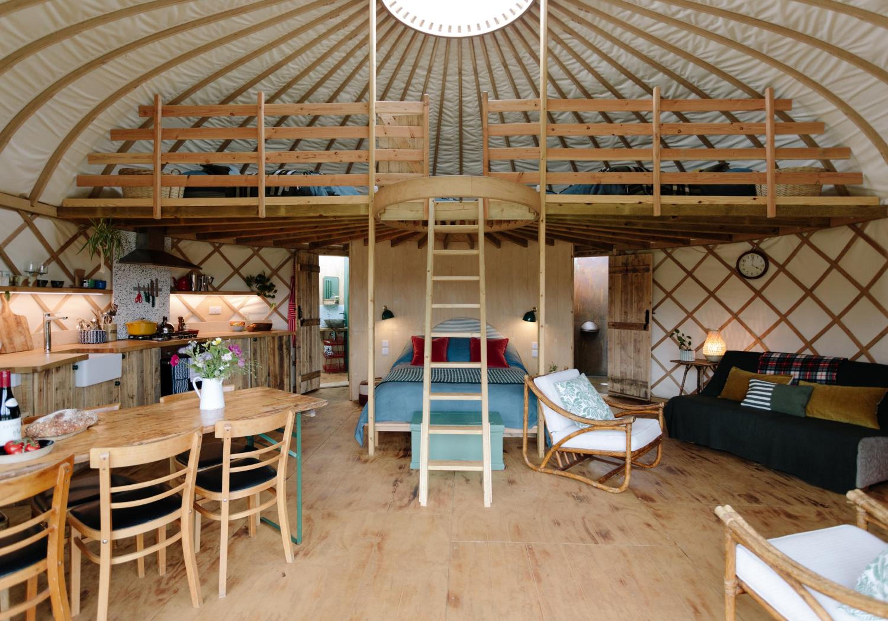 Tree Field Yurt at Moor Farm view 3