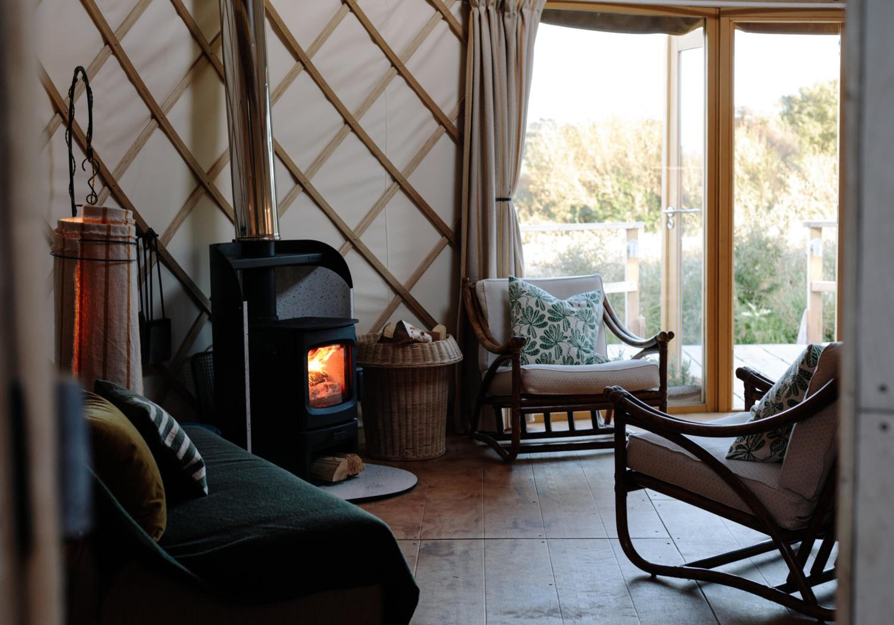Tree Field Yurt at Moor Farm view 5