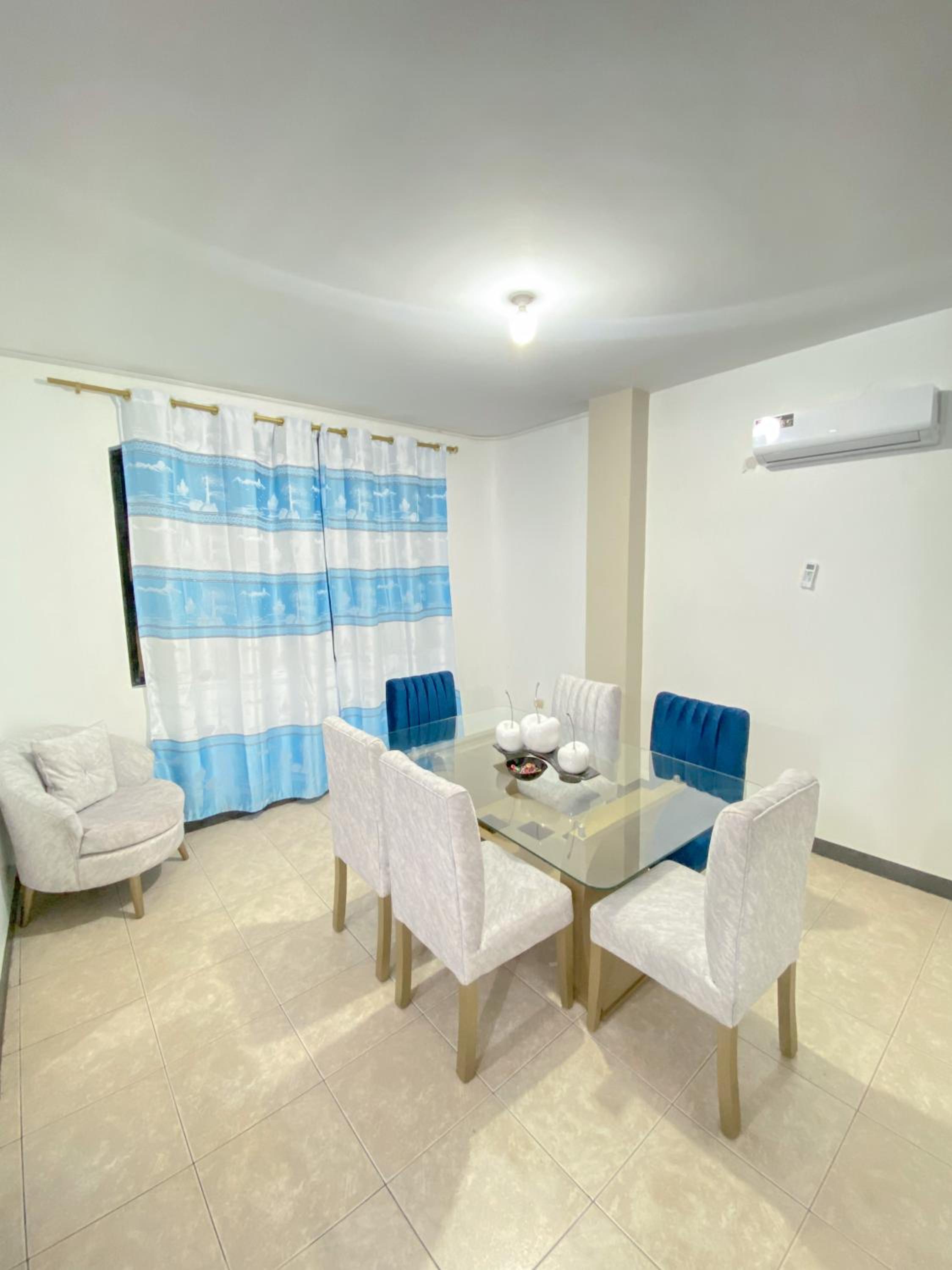 Apartment in San Cristóbal with 2 Bedrooms, 6 Beds, Living Room, Dining Room, Kitchen, Private Balcony, Terrace with Ocean View, Washer, Satellite Internet