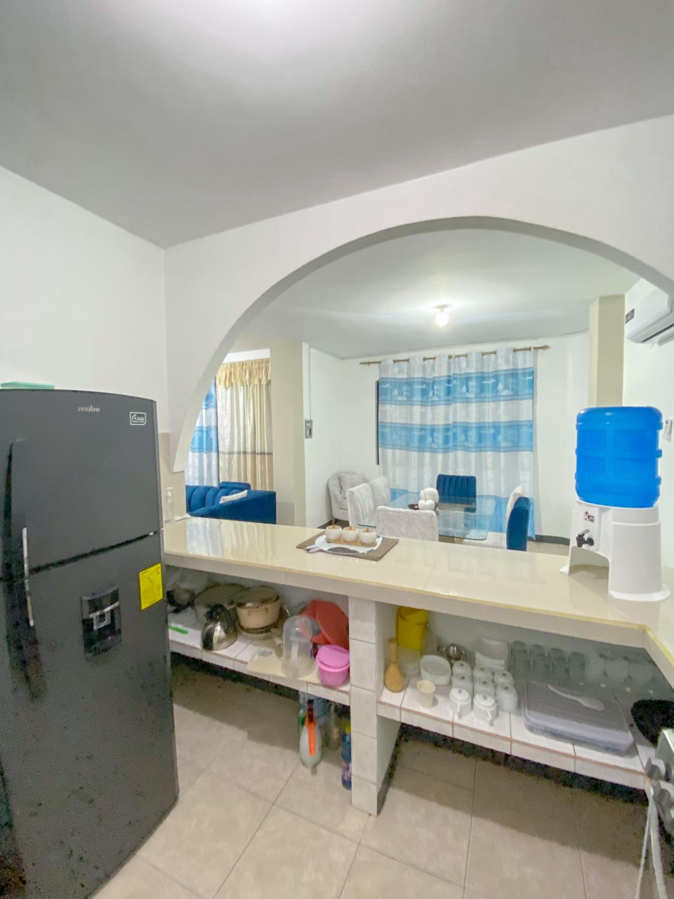 Apartment in San Cristóbal with 2 Bedrooms, 6 Beds, Living Room, Dining Room, Kitchen, Private Balcony, Terrace with Ocean View, Washer, Satellite Internet