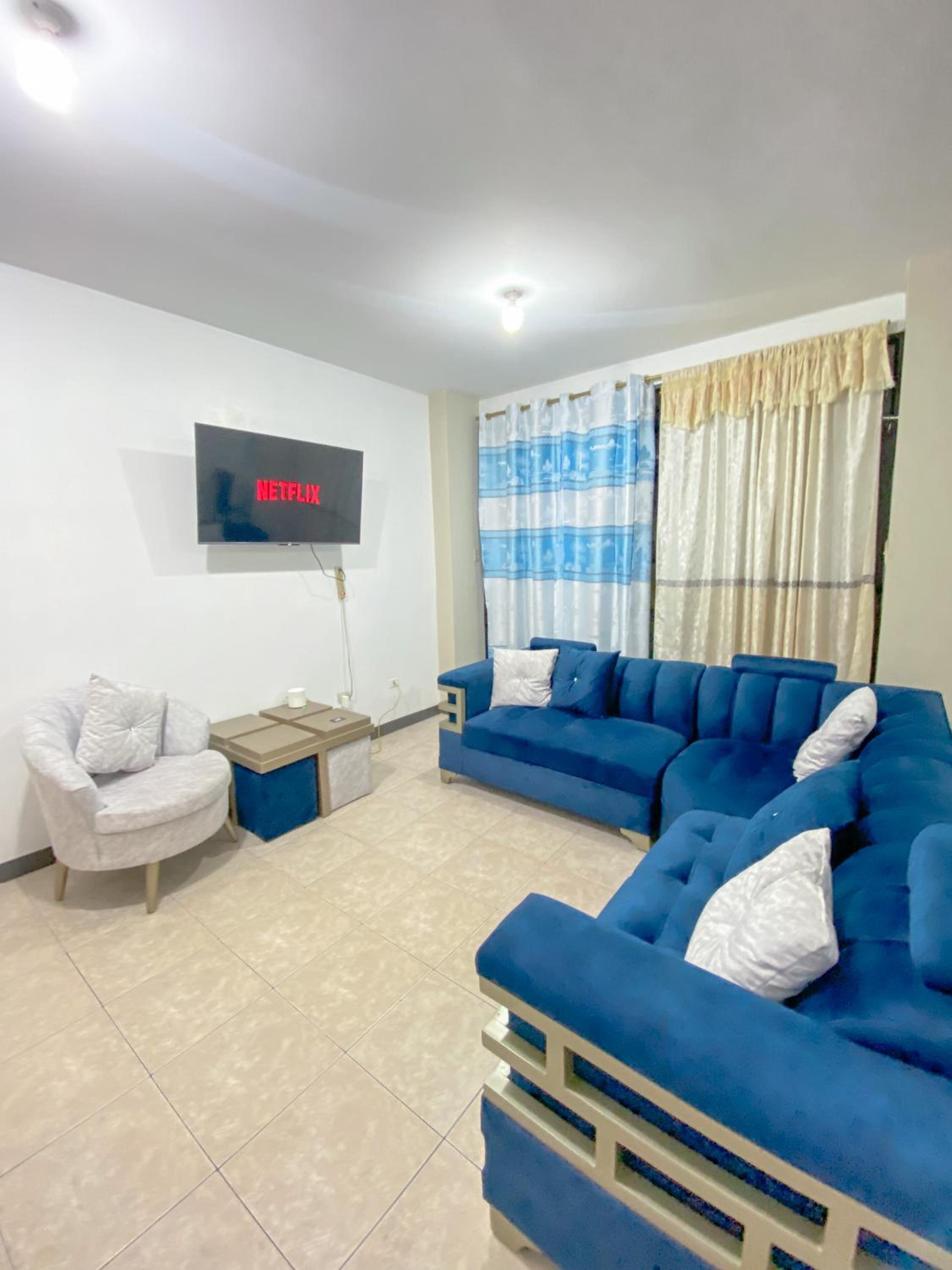 Apartment in San Cristóbal with 2 Bedrooms, 6 Beds, Living Room, Dining Room, Kitchen, Private Balcony, Terrace with Ocean View, Washer, Satellite Internet