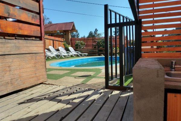 Cabaña en Laguna Verde 8 Personas Piscina a 5 Minutos de la playa Grande