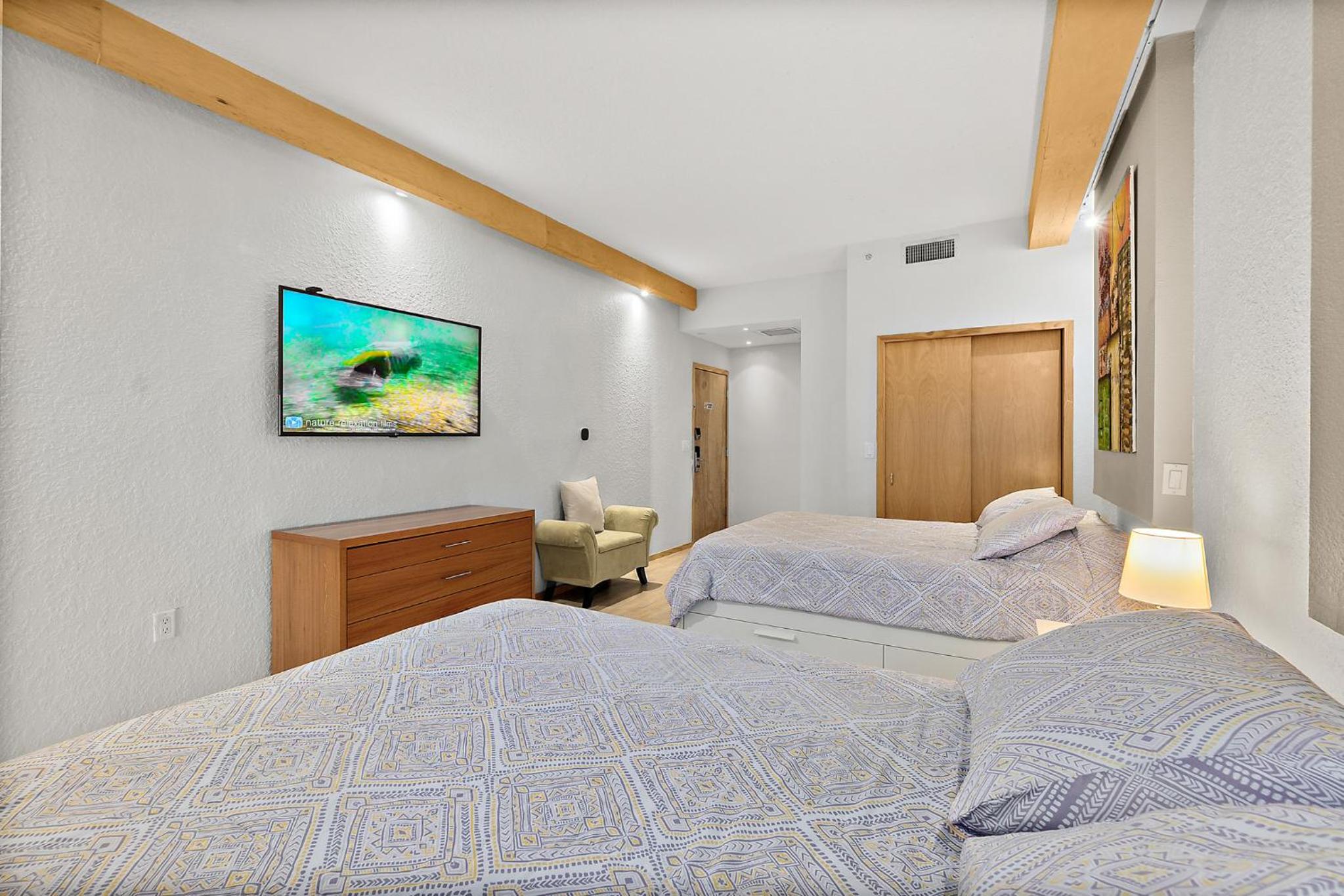 Cozy Queen Suite in European Village with Balcony view near beaches view 3