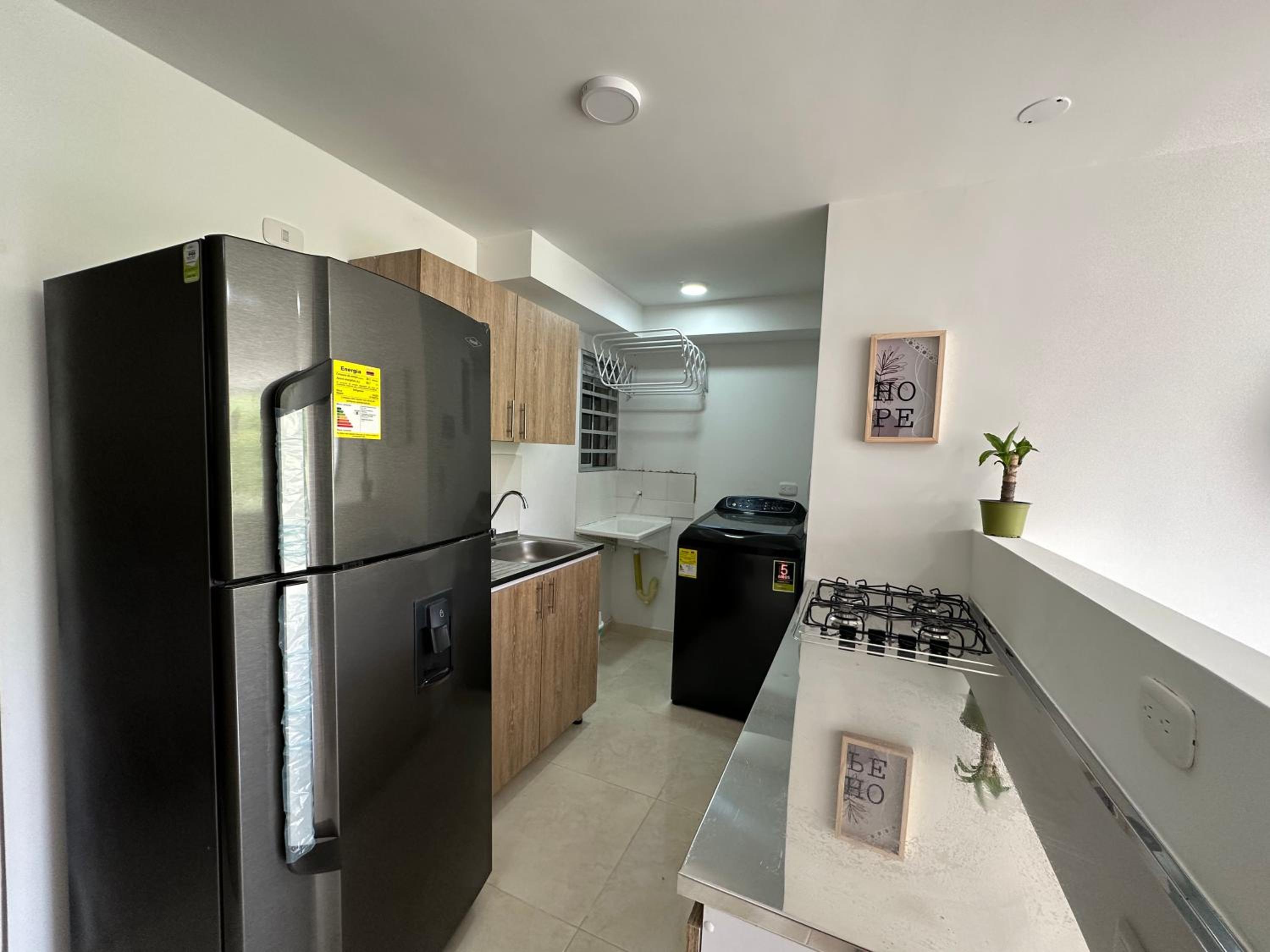 Increíble apartamento de 2 habitaciones con vista verde