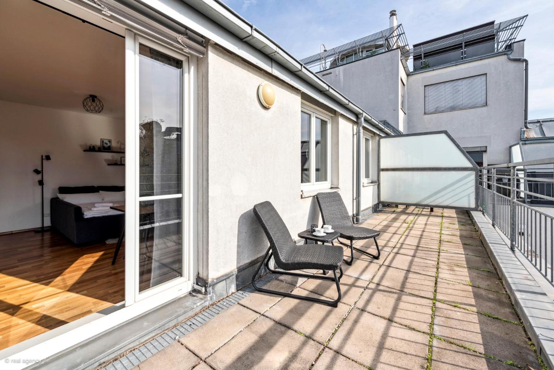 Bernhards Penthouse Stadthalle - Klima & Terrasse