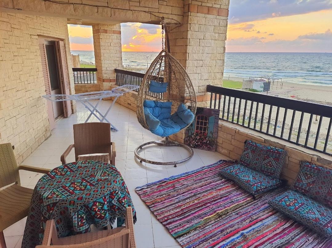 Hotel appartment sea view free wifi 3 bedrooms 2 full bathrooms 4th floor Bellevue village agami alexandria families are preferred available all year days  view 5