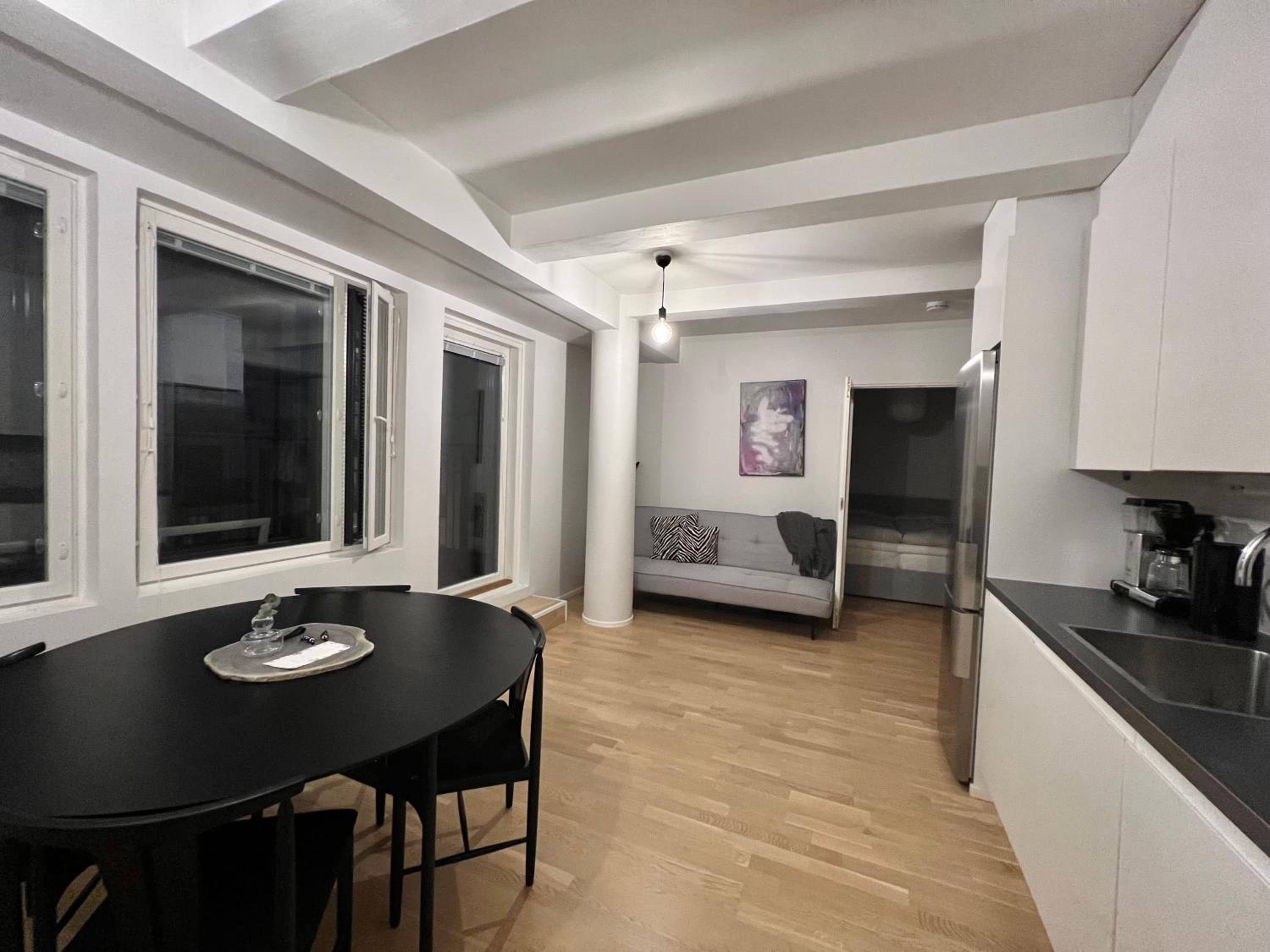 modern apartment with private terrace