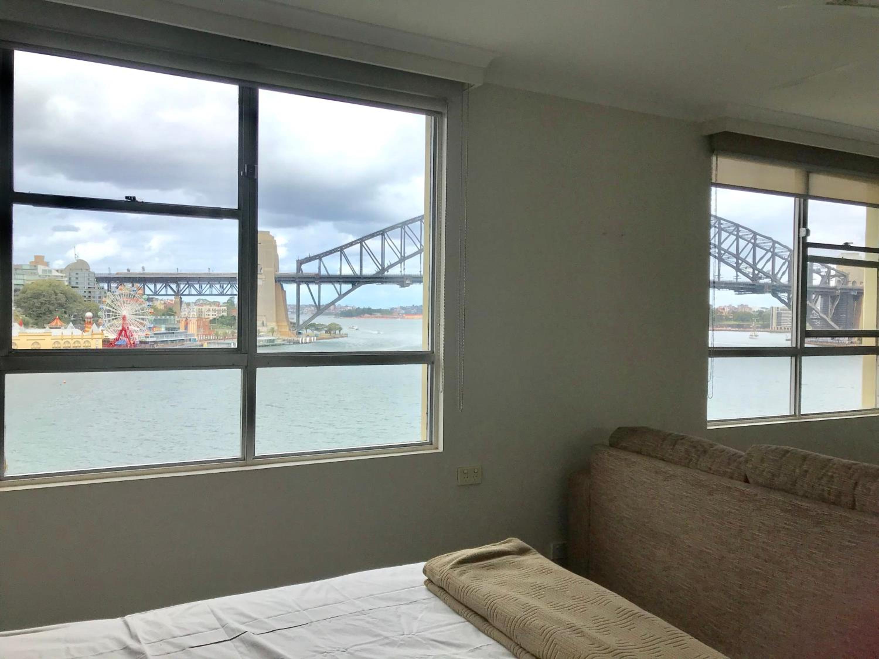 Sydney Harbor bridge and opera house view