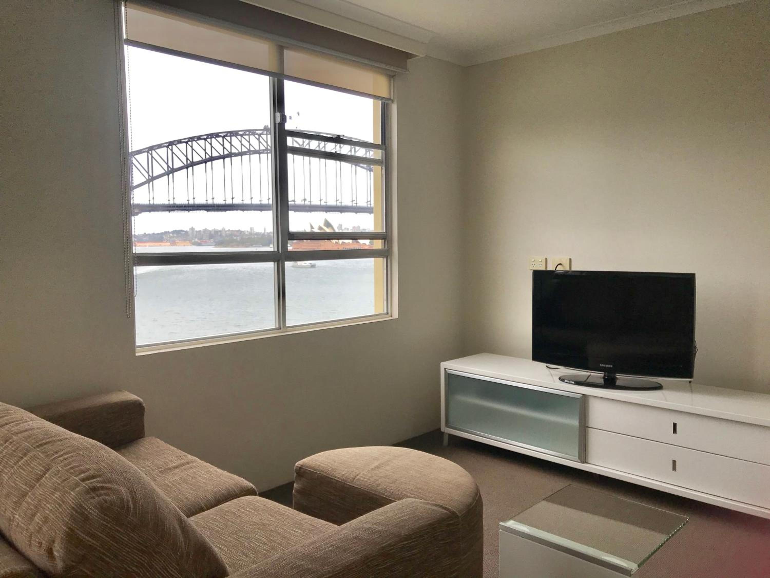 Sydney Harbor bridge and opera house view