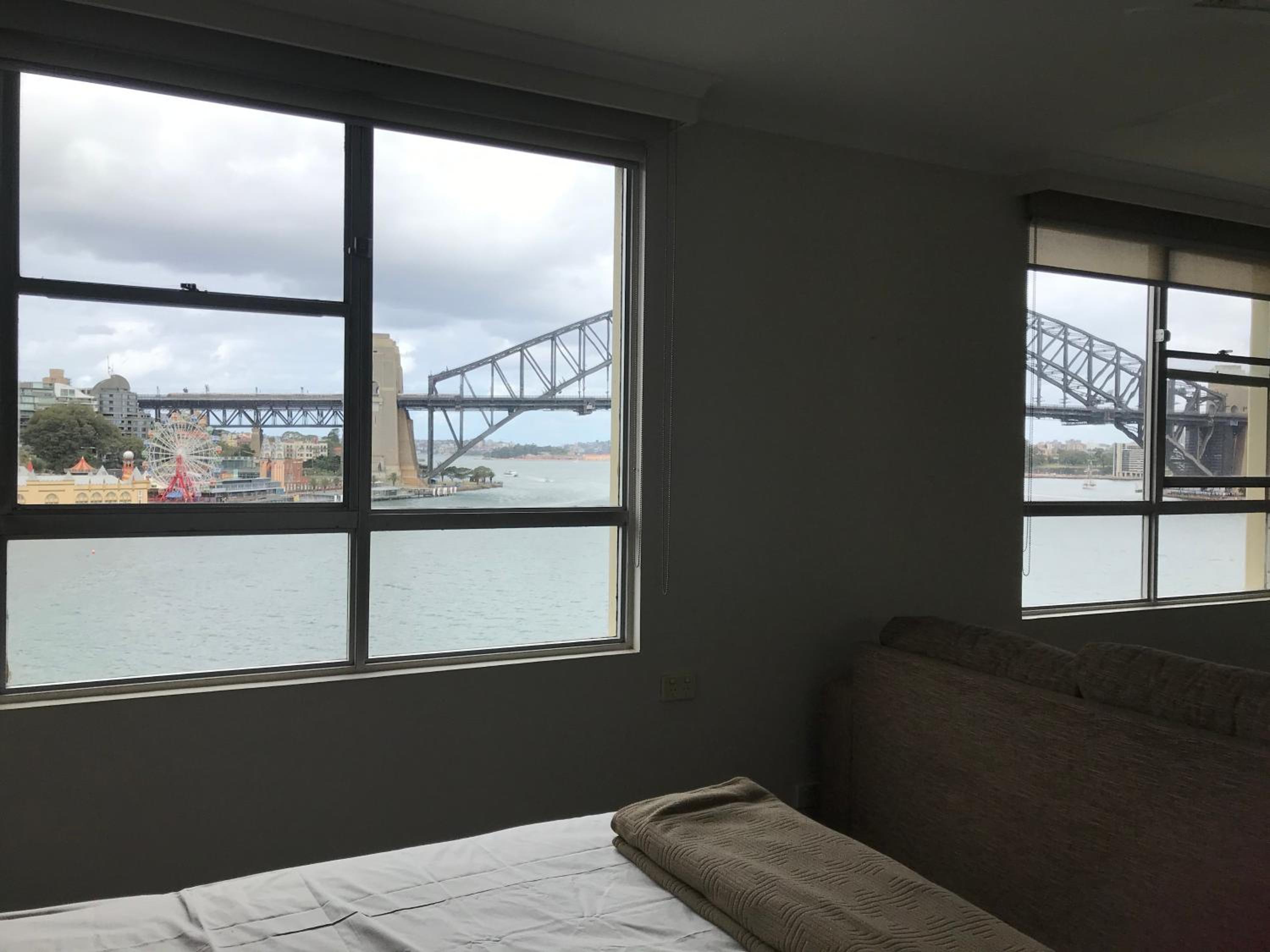 Sydney Harbor bridge and opera house view