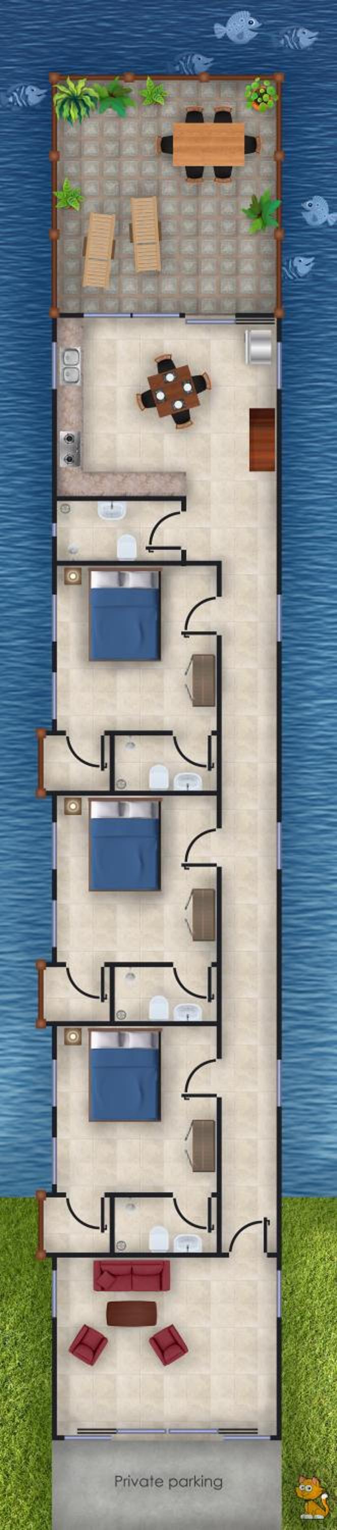 Aquablue Villa view 3