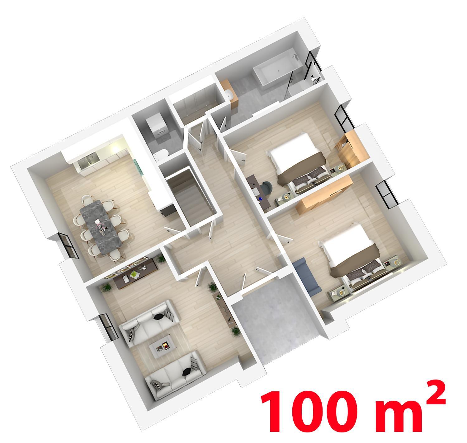 100 qm Apartment 1 - near highway