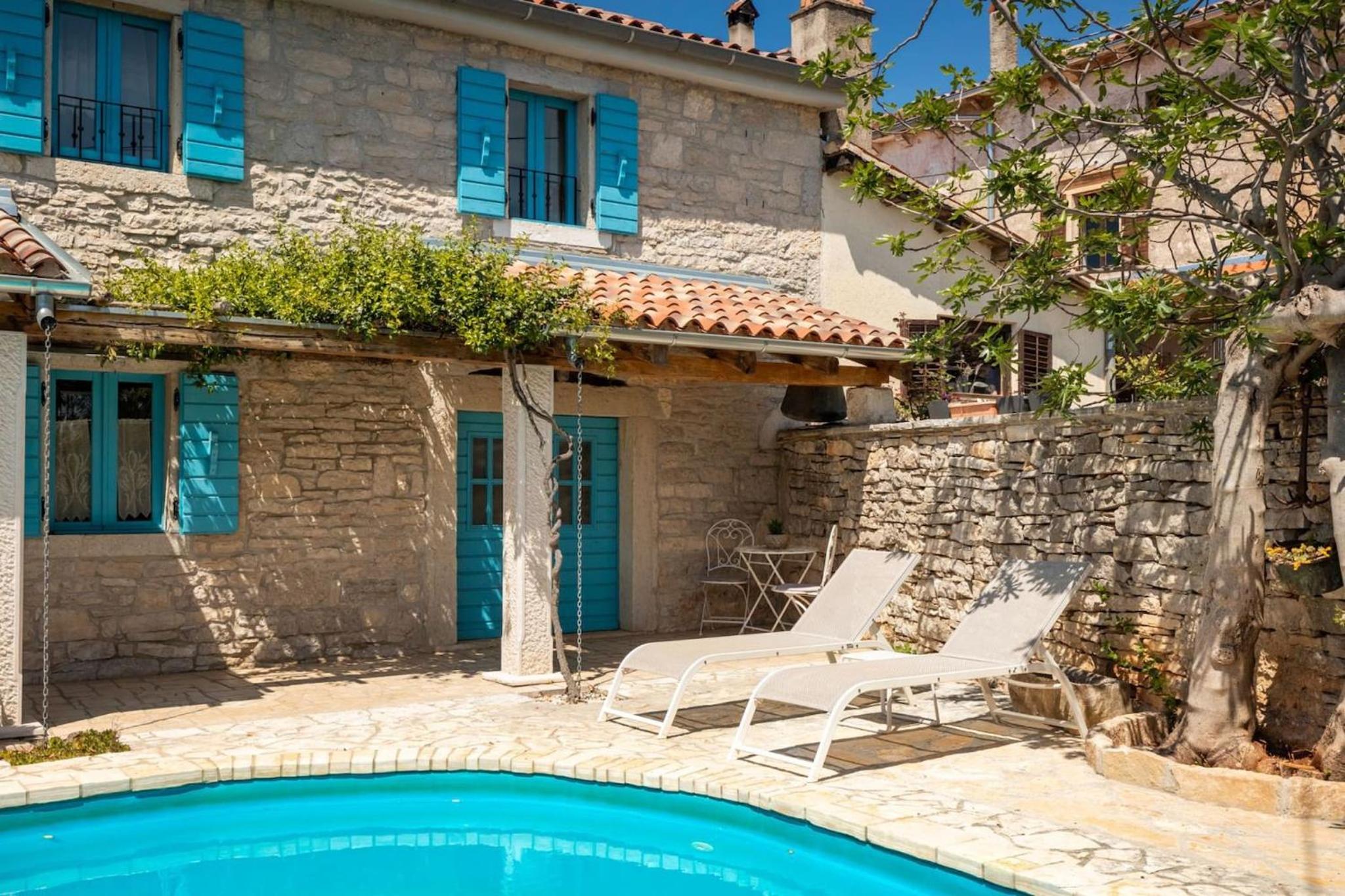 Rustic villa Janko with pool in Sveti Lovrec view 5
