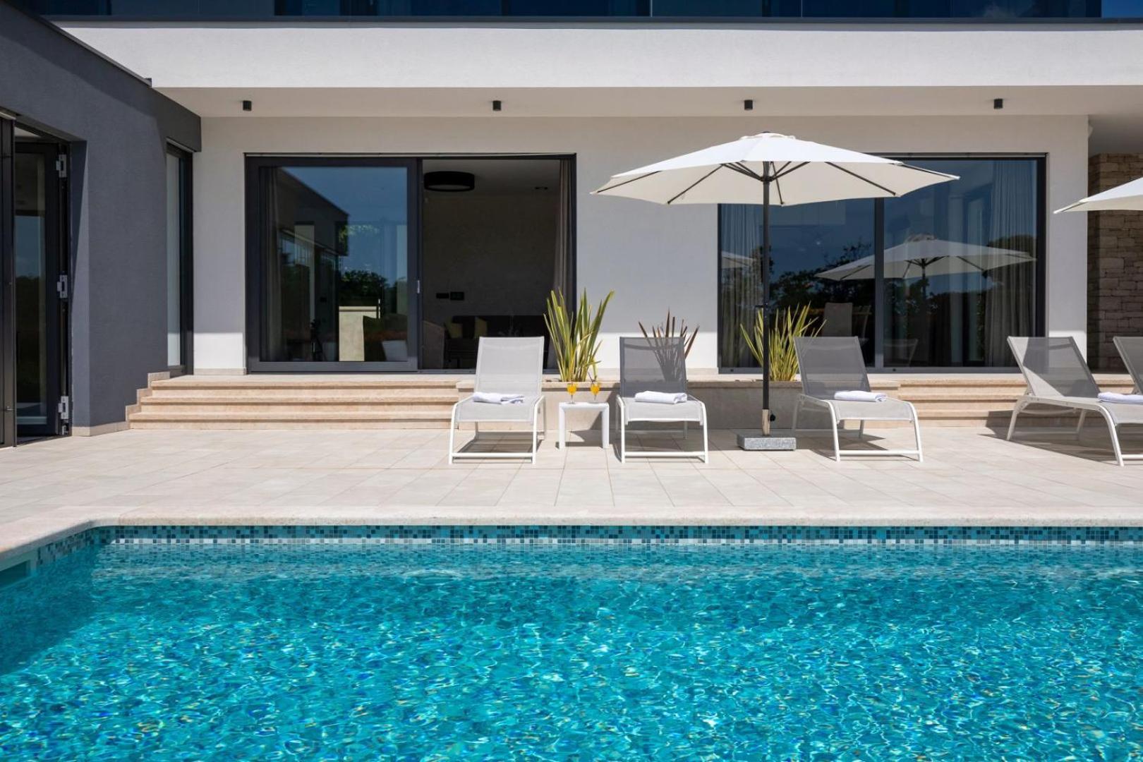 Modern villa Blanka with pool and grill in Tinjan view 4