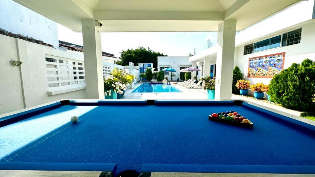 The blue house