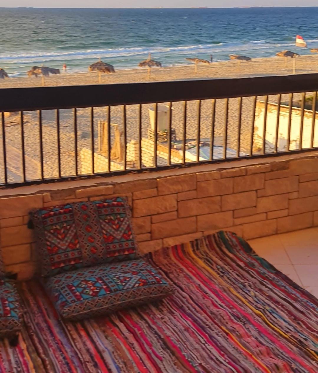 Hotel appartment sea view free wifi 3 bedrooms 2 full bathrooms 4th floor Bellevue village agami alexandria families are preferred available all year days  view 4