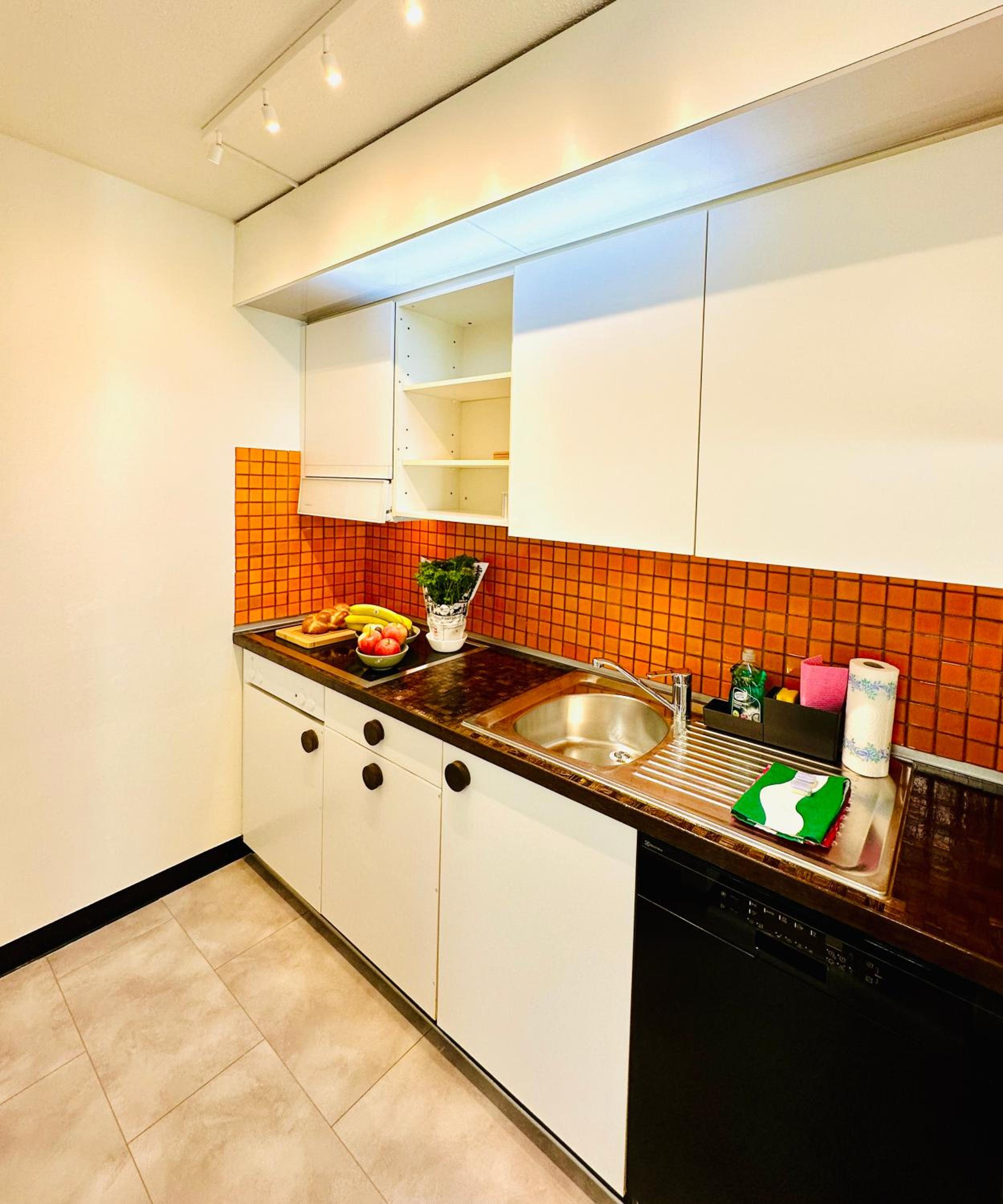 New Studio with Sunny Terrace & Air Condition