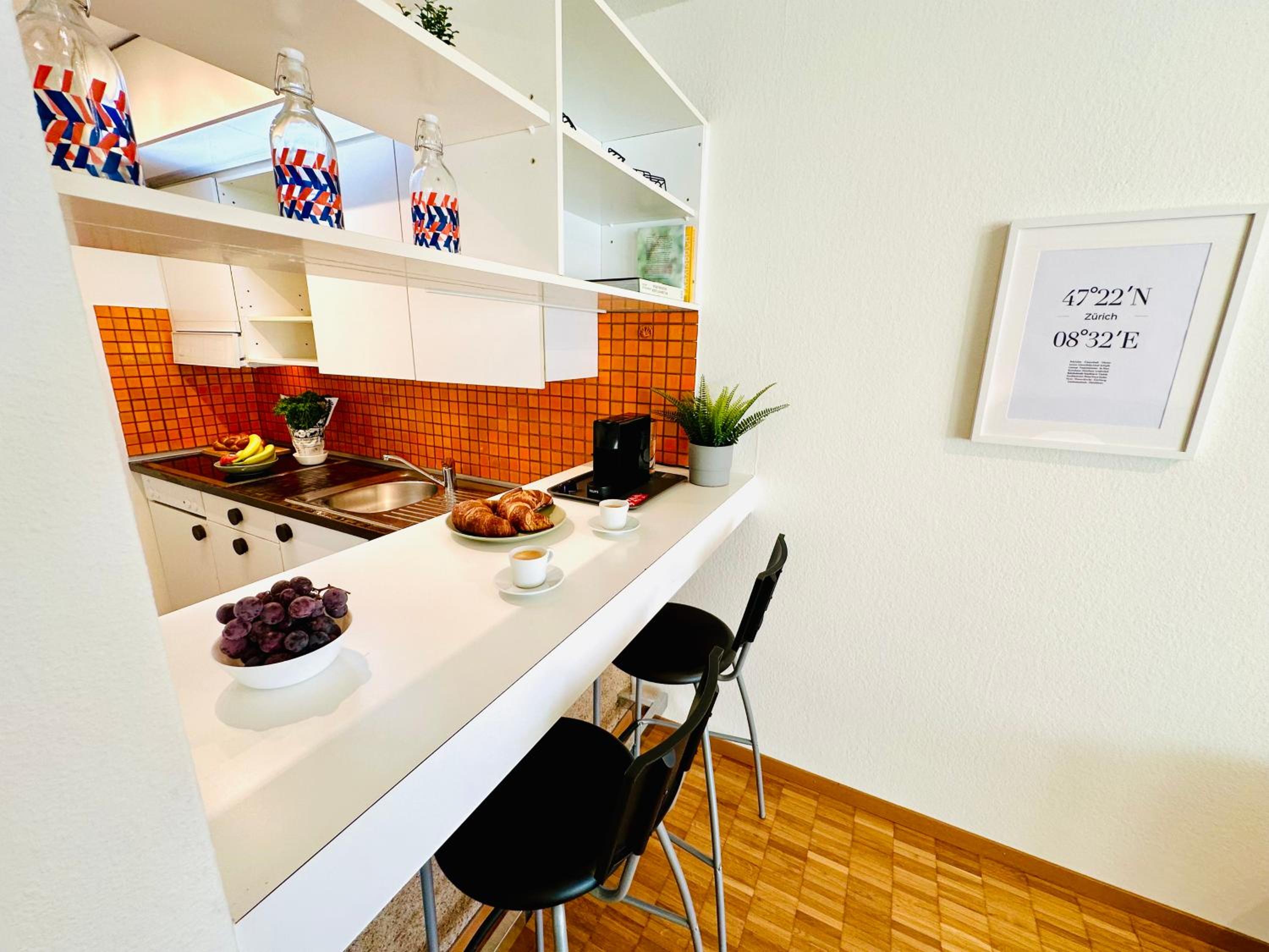 New Studio with Sunny Terrace & Air Condition