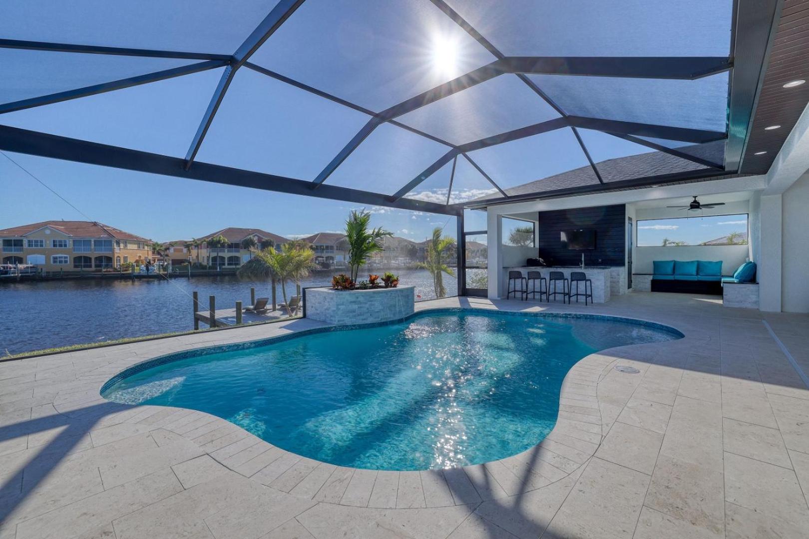 New listing - Amazing new 3beds/3baths Gulf access villa w. heated pool and outdoor kitchen! view 2
