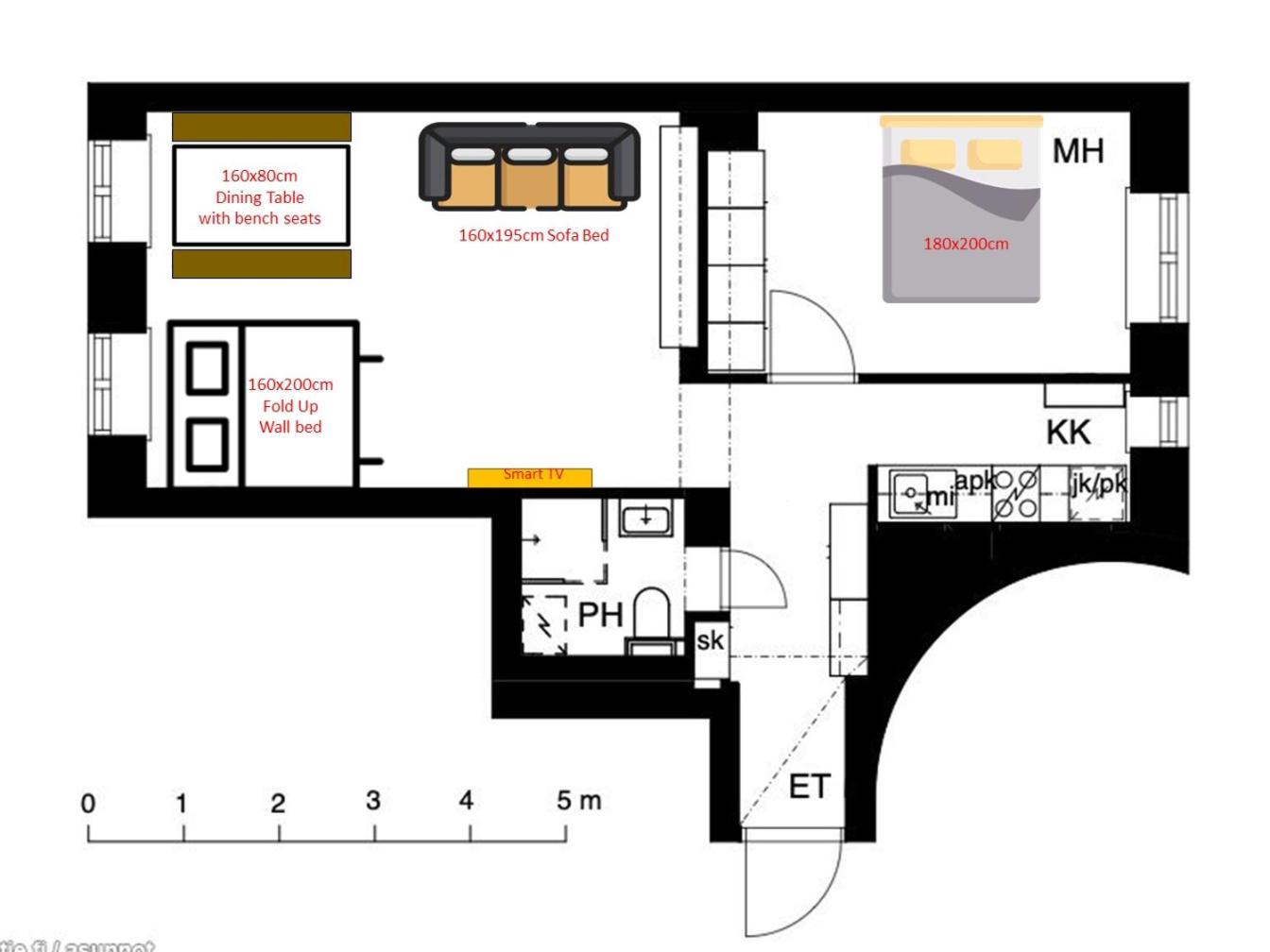 Central Top Floor Condo Overlooking Rooftops view 3