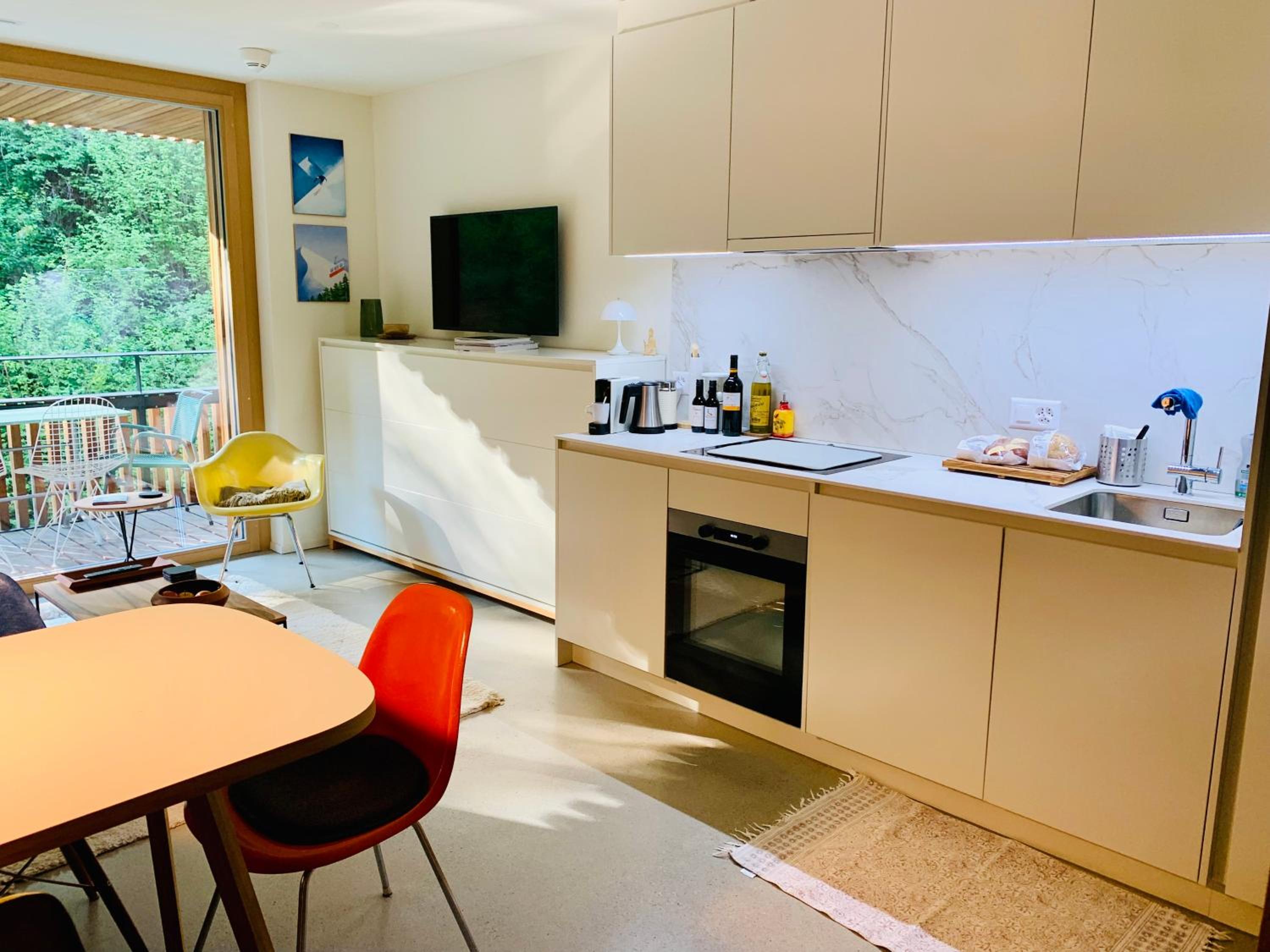 Ski-in Ski-out Ferienwohnung direkt an Piste und Liften - 3-room Stenna Selva apartment