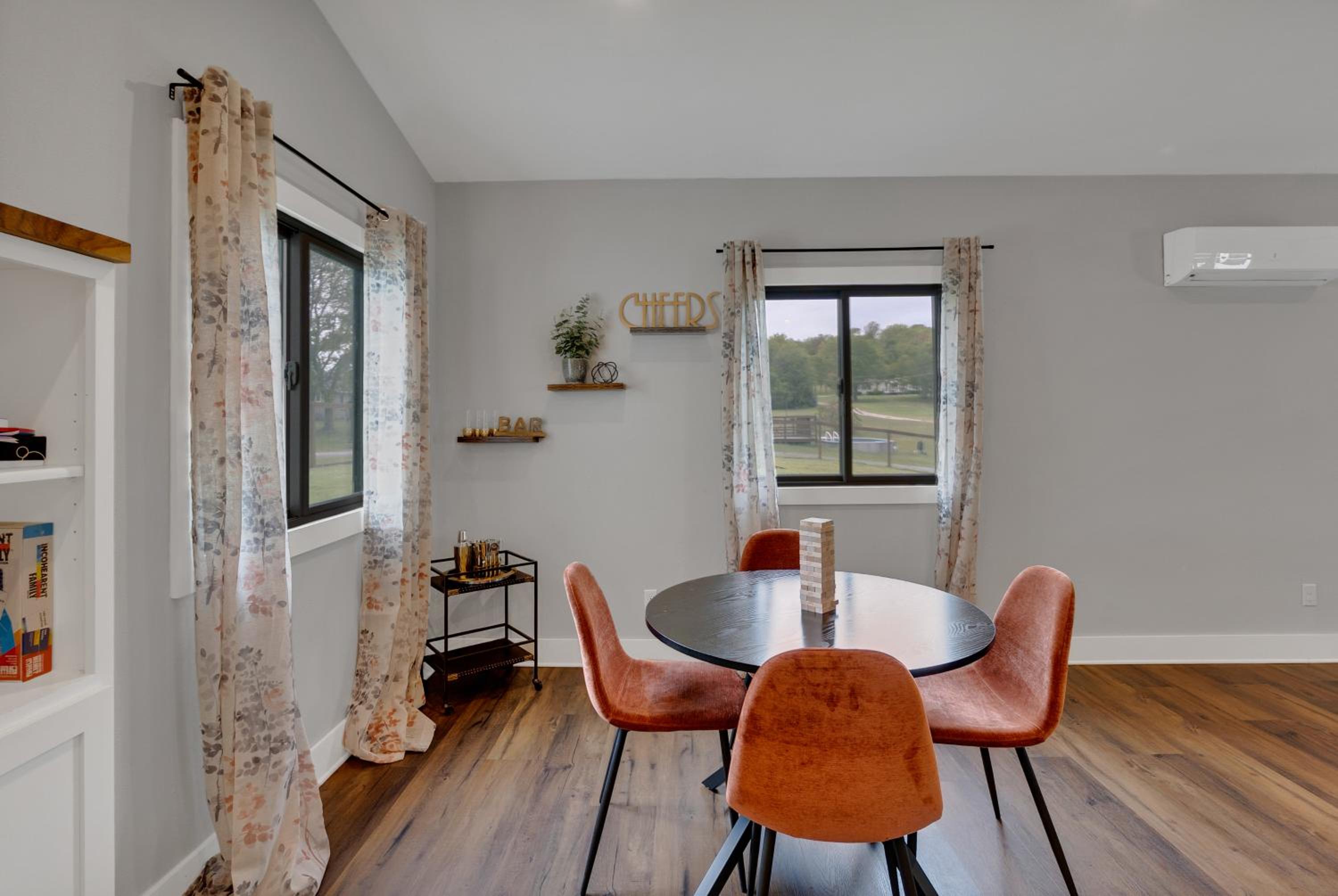 Pool Table, Fireplace, Patio, Office view 3