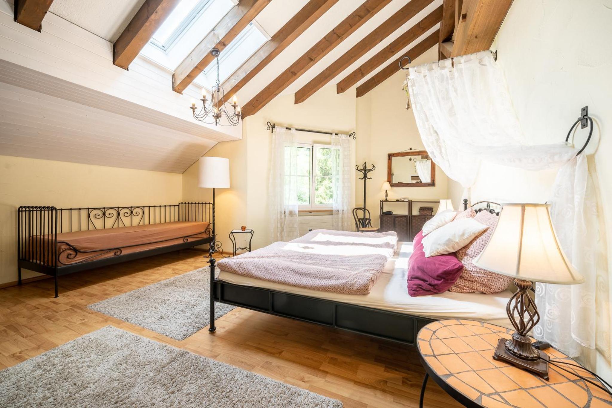 5401 Grosszuegige Dachgeschoss-Wohnung mit Parkettboden und Balkon - Moderne und helle Gestaltung