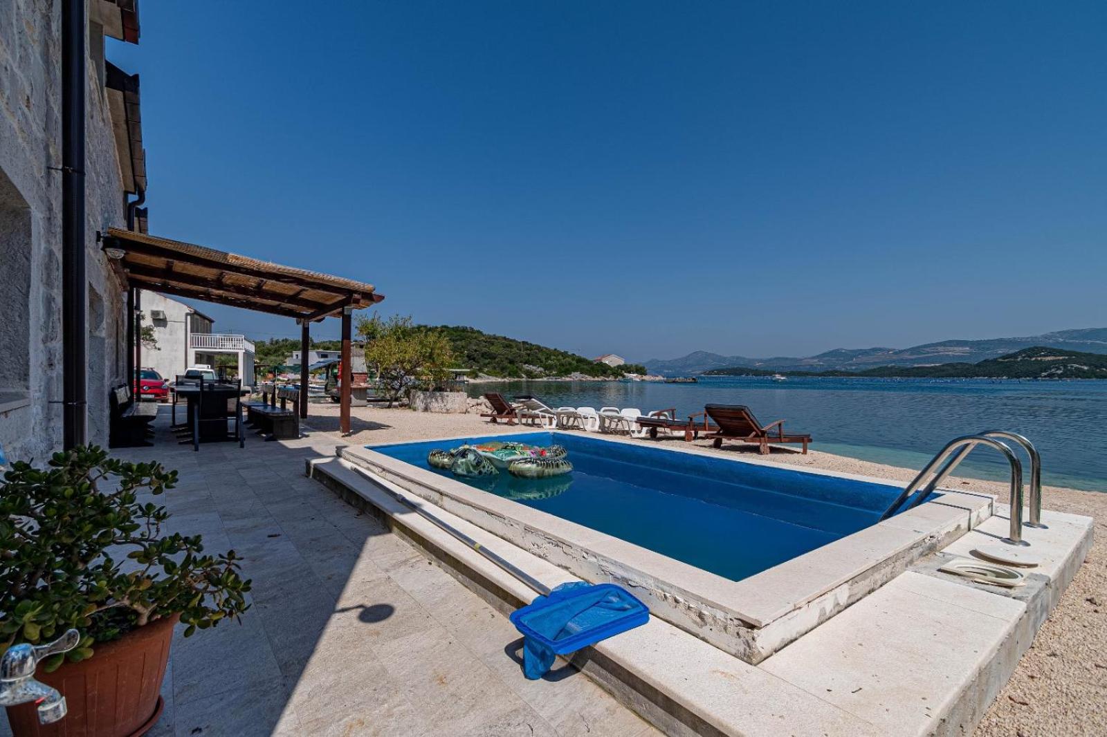 5* Beachfront Villa Olive Mill view 2
