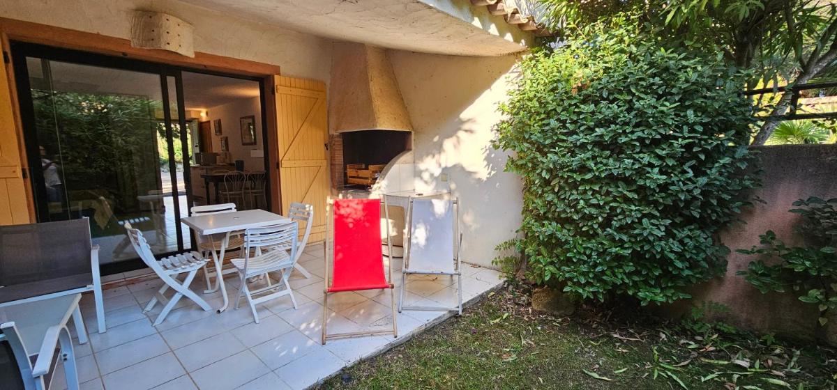 outdoor BBQ area