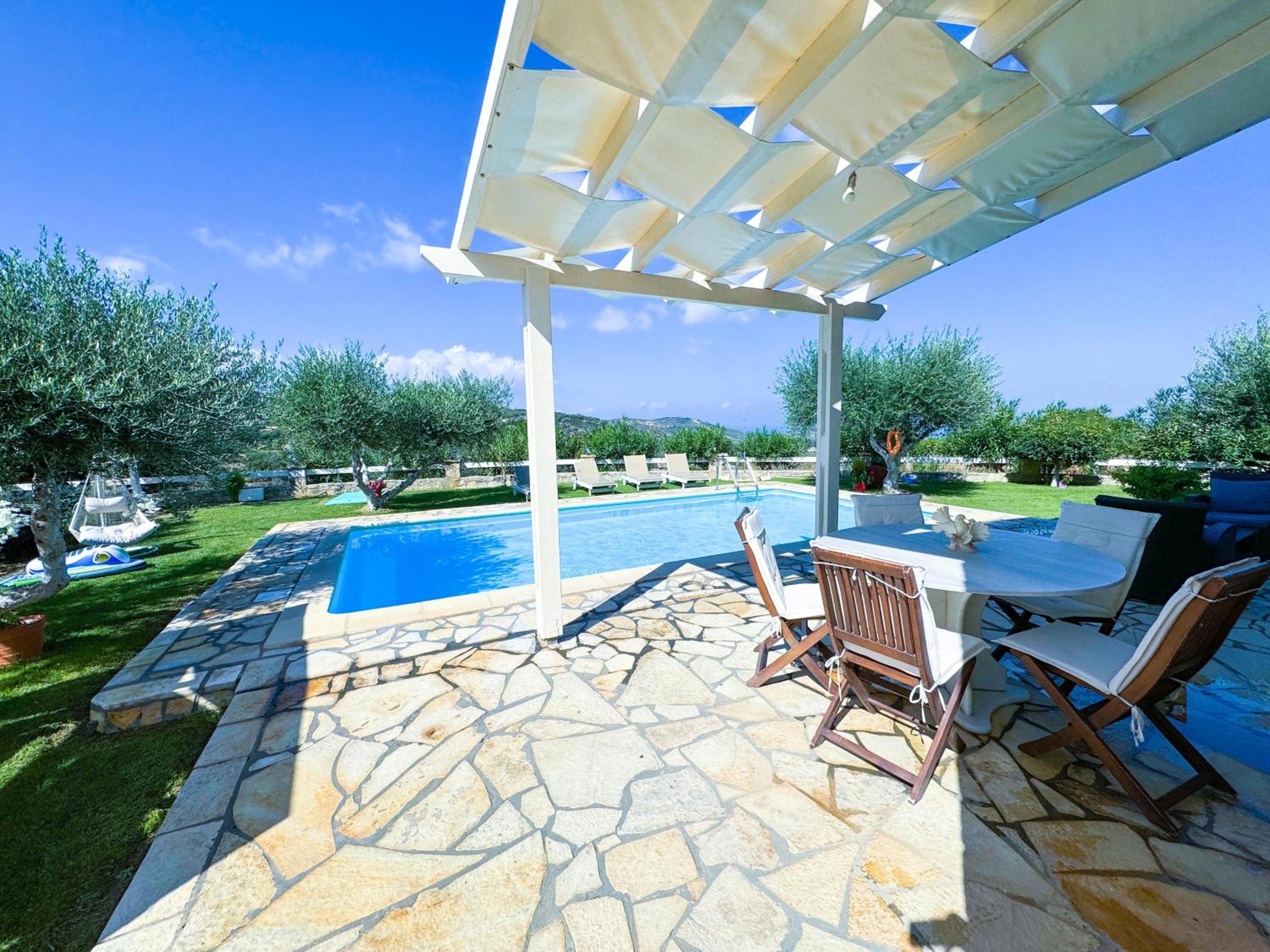 Private Pool with Sea & Mountain View ,Full Privacy - Villa Kyriaki view 5