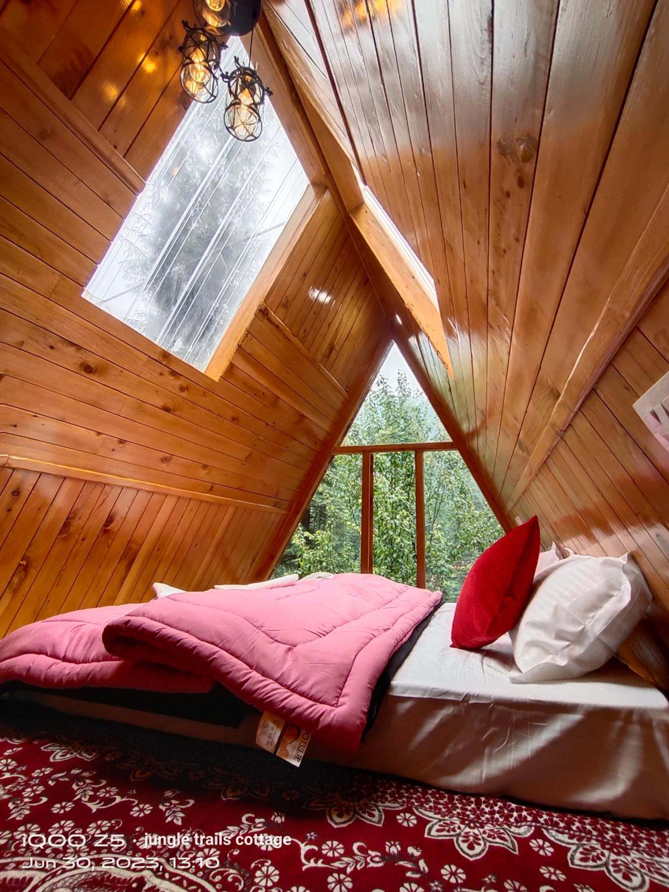 Aframe jungle trails cottage view 3