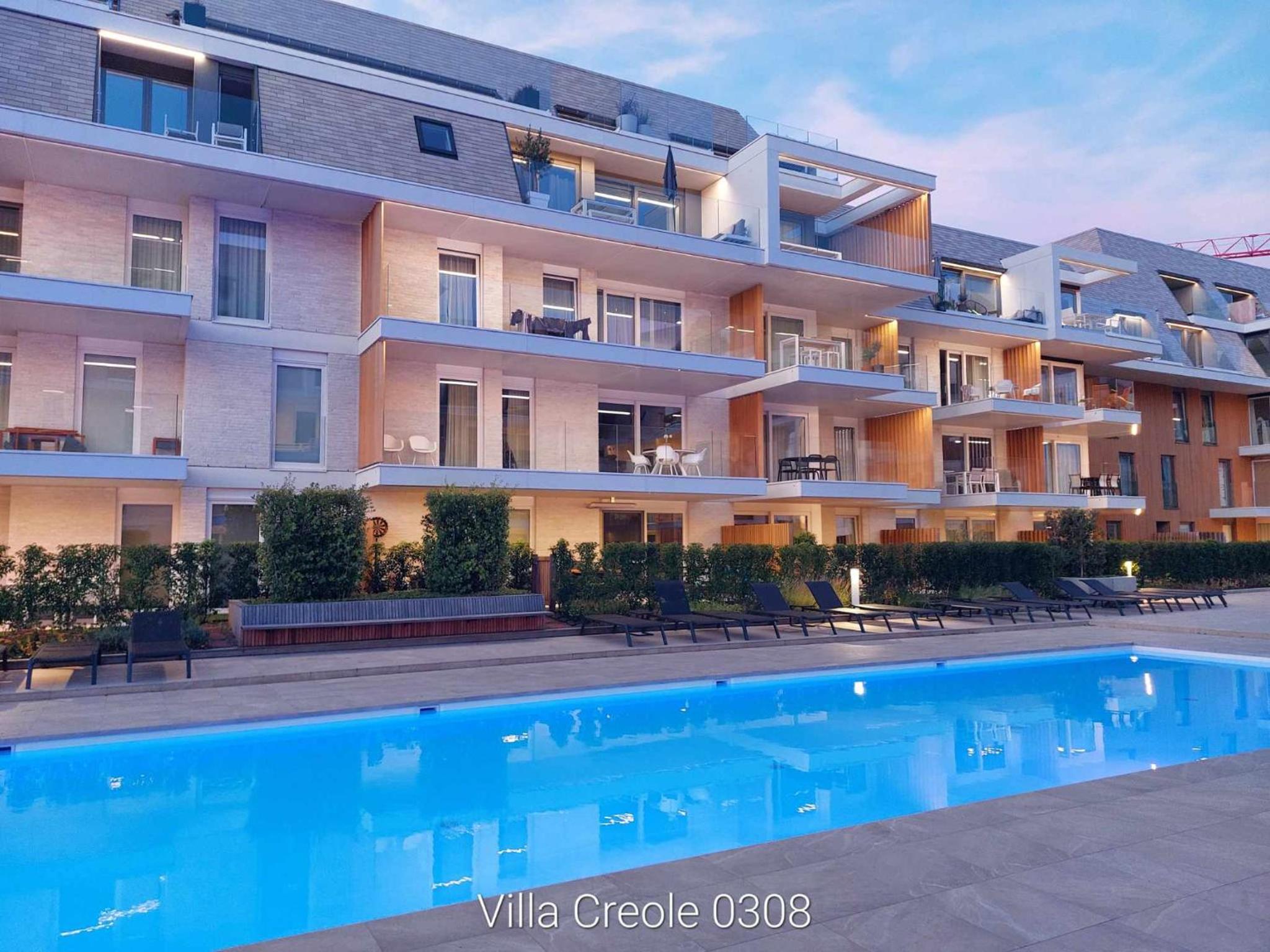 Villa Creole 0308 Luxe appartement met verwarmd zwembad Nieuwpoort Jachthaven