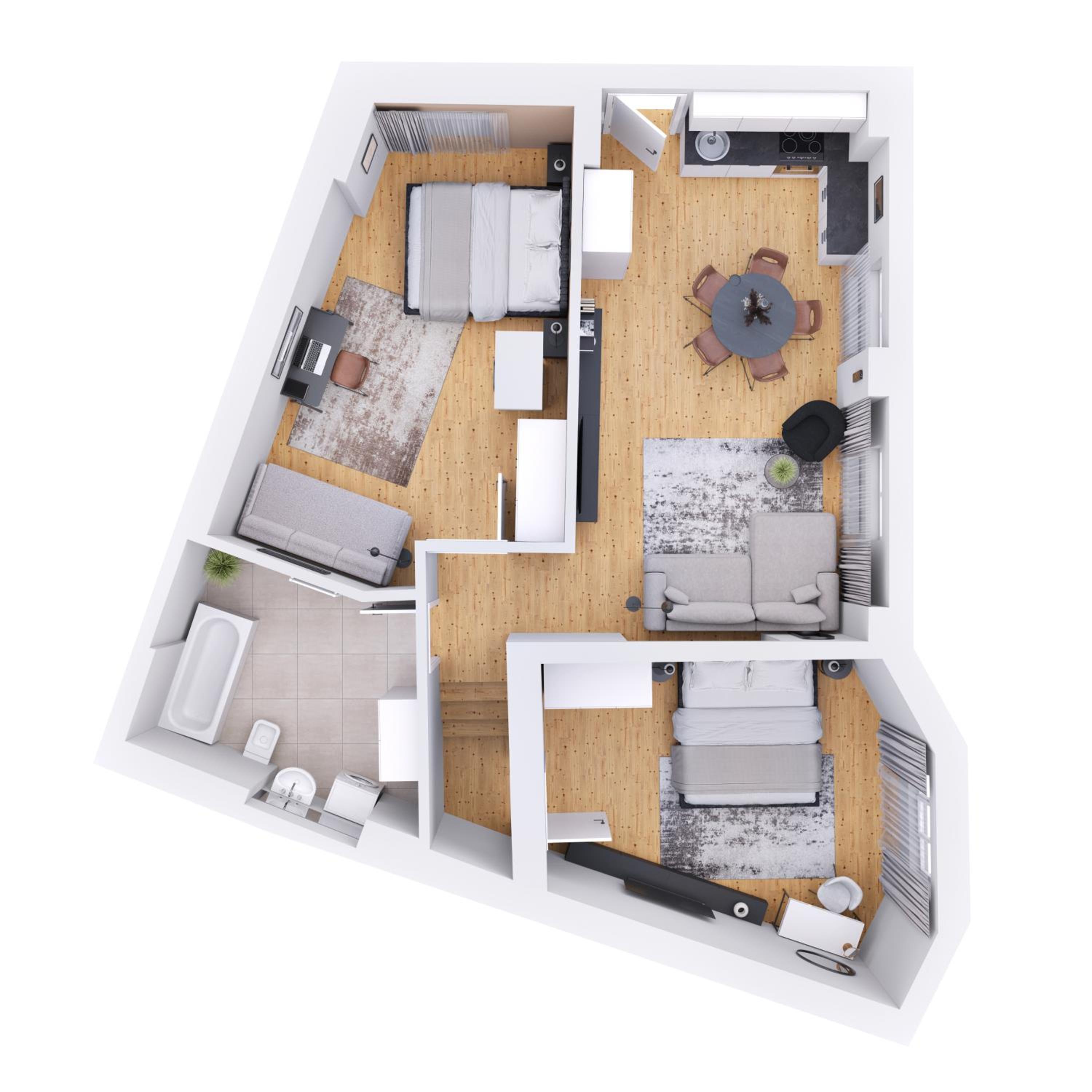 Stilvolle 3-Zimmer-Wohnung in Potsdam