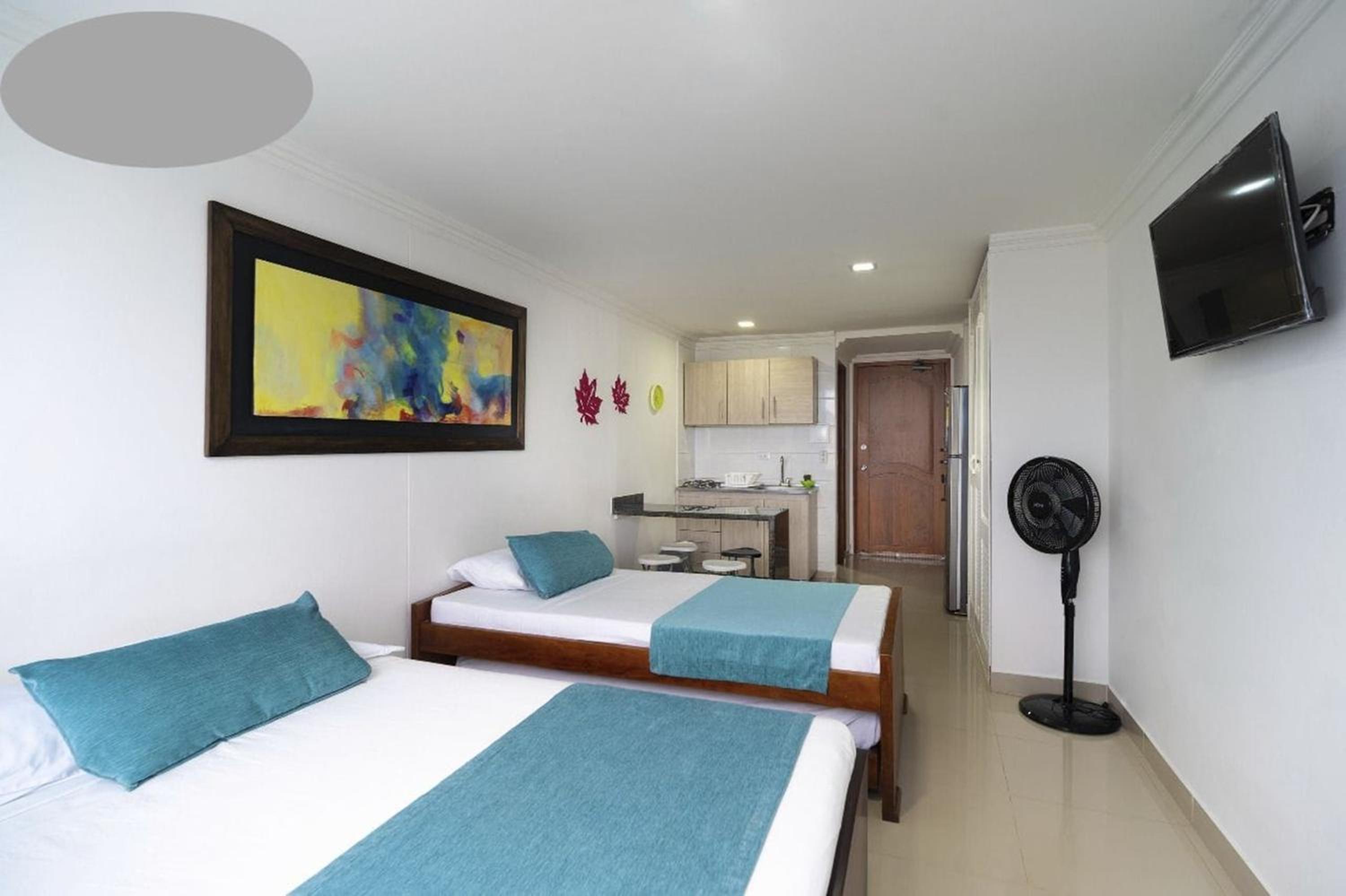 EC-AL APARTAESTUDIO CERCA AL MAR CON AIRE ACONDICIONADO WIFi Y PISCINA