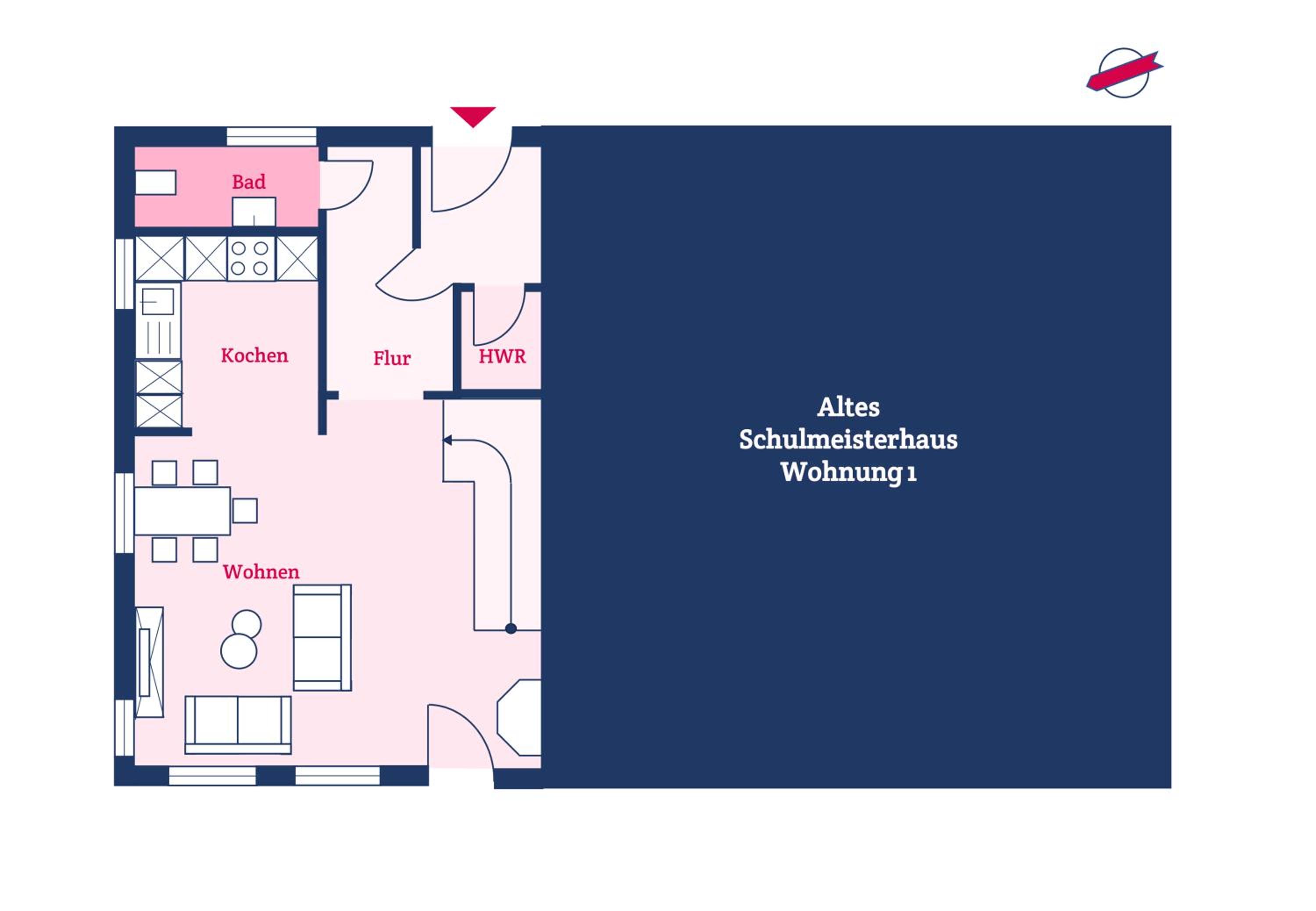 Altes Schulmeisterhaus Wohnung 2