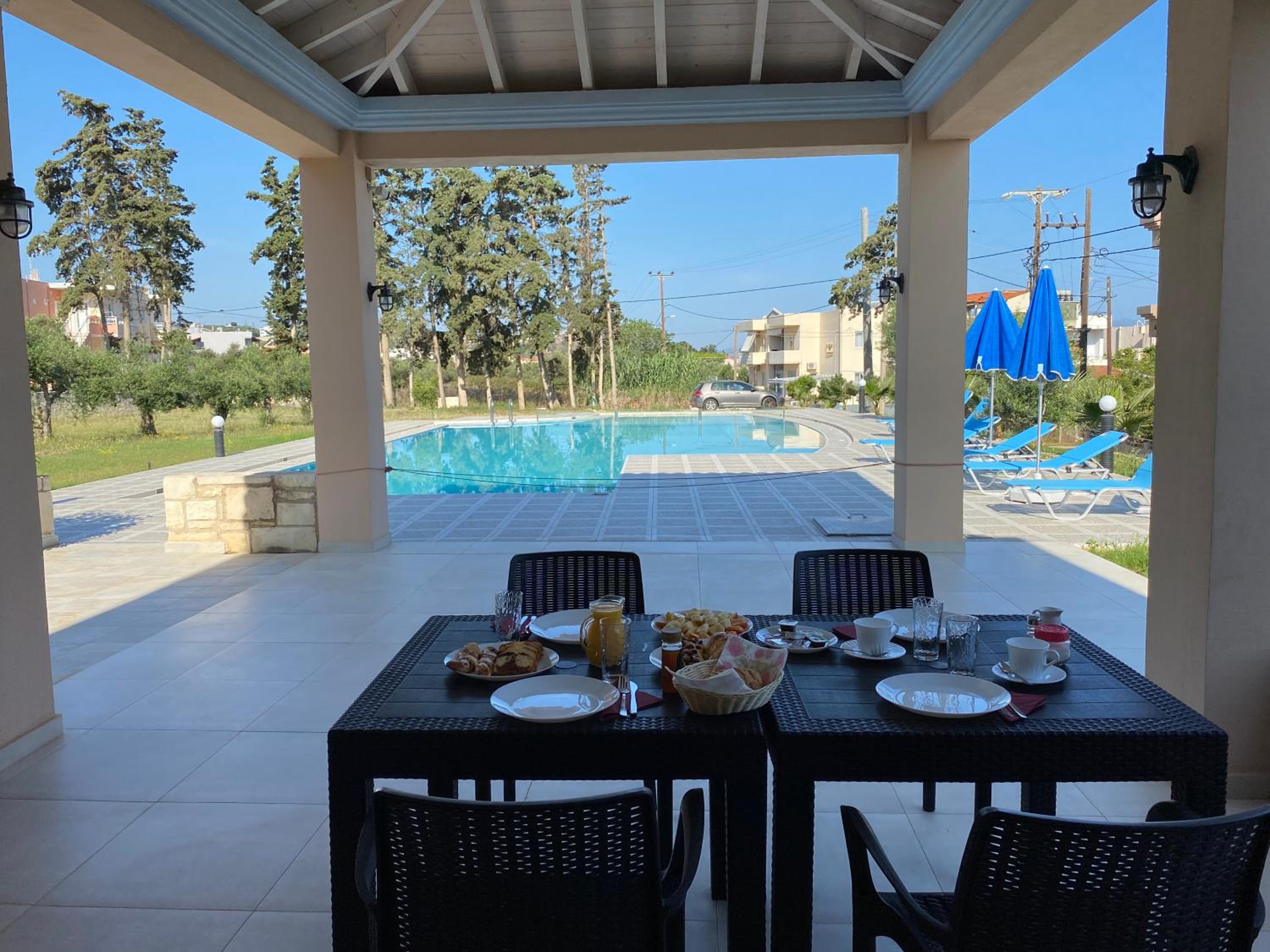 outdoor BBQ area