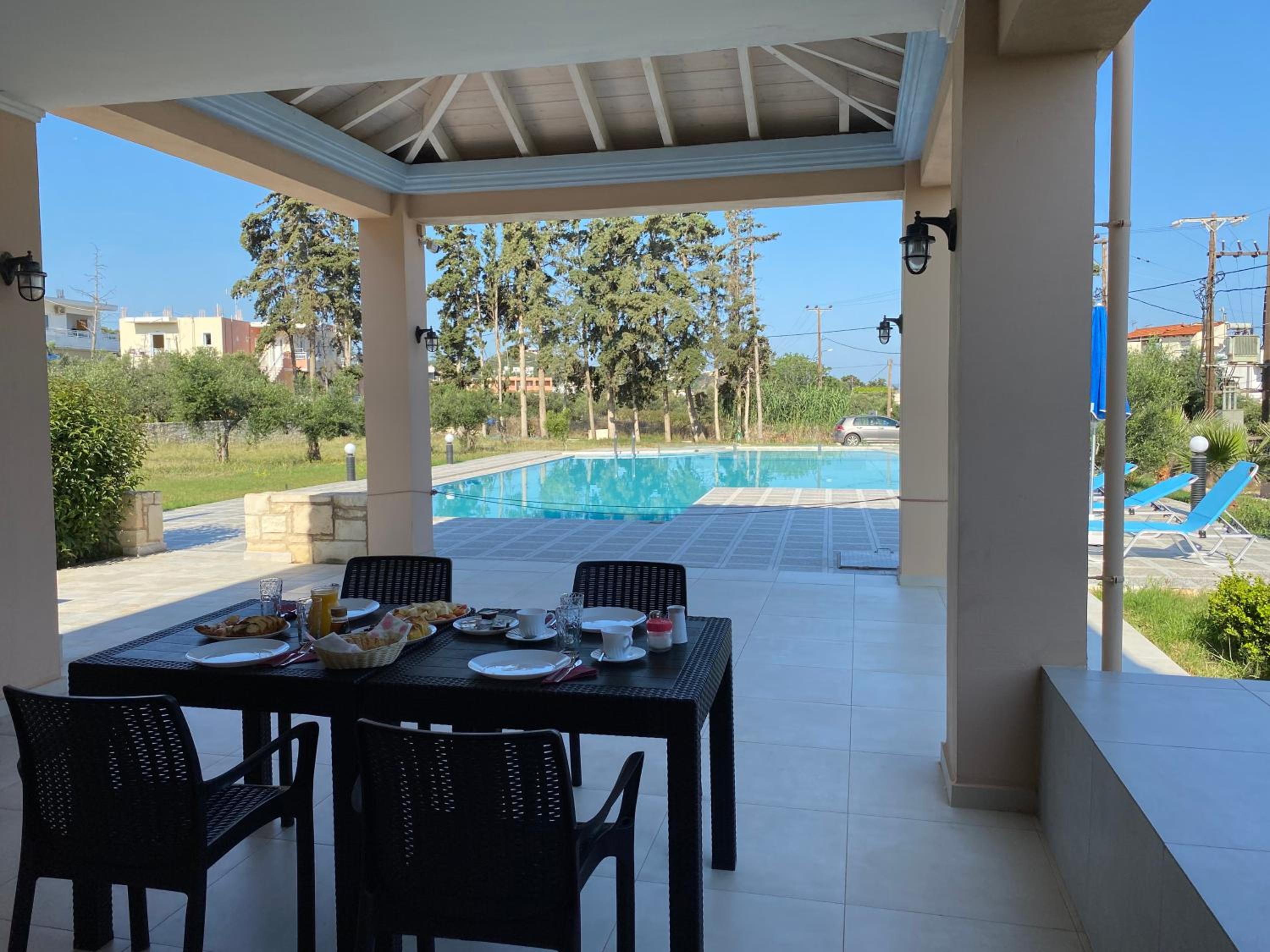 outdoor BBQ area