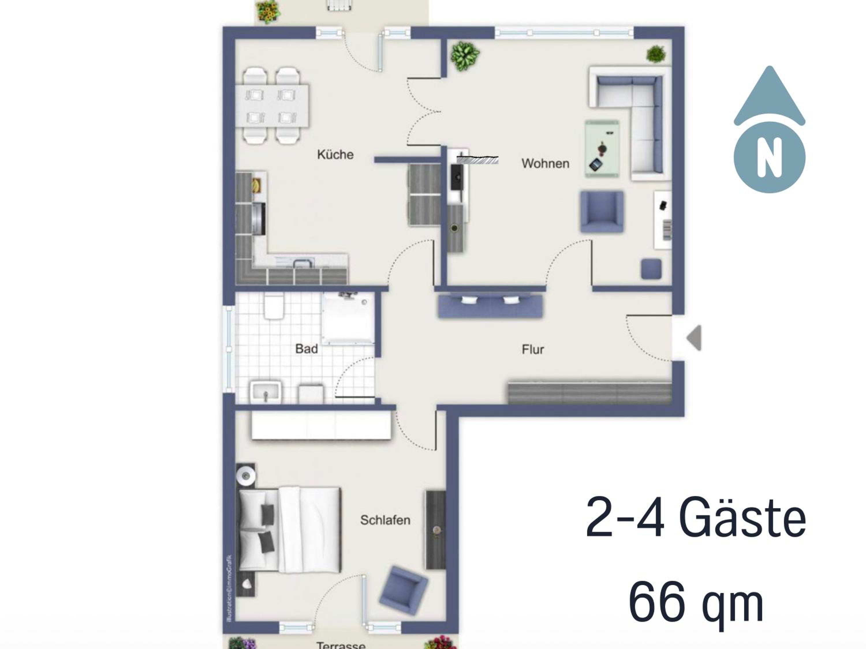 2 Zimmer App Dünengarten Lieblingsplatz Wg11