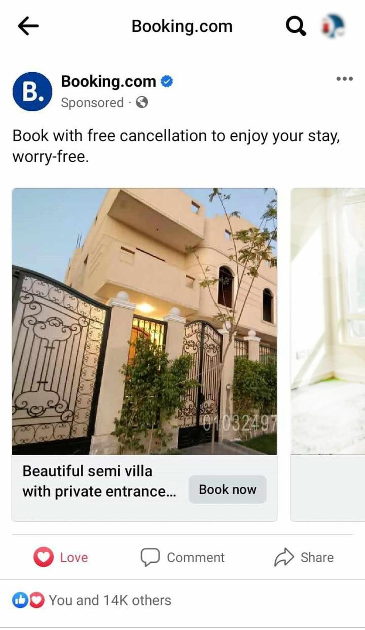 Beautiful semi villa with private entrance in Sheikh Zayed- villa queen