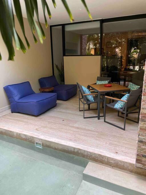 Cozy loft with poolside terrace