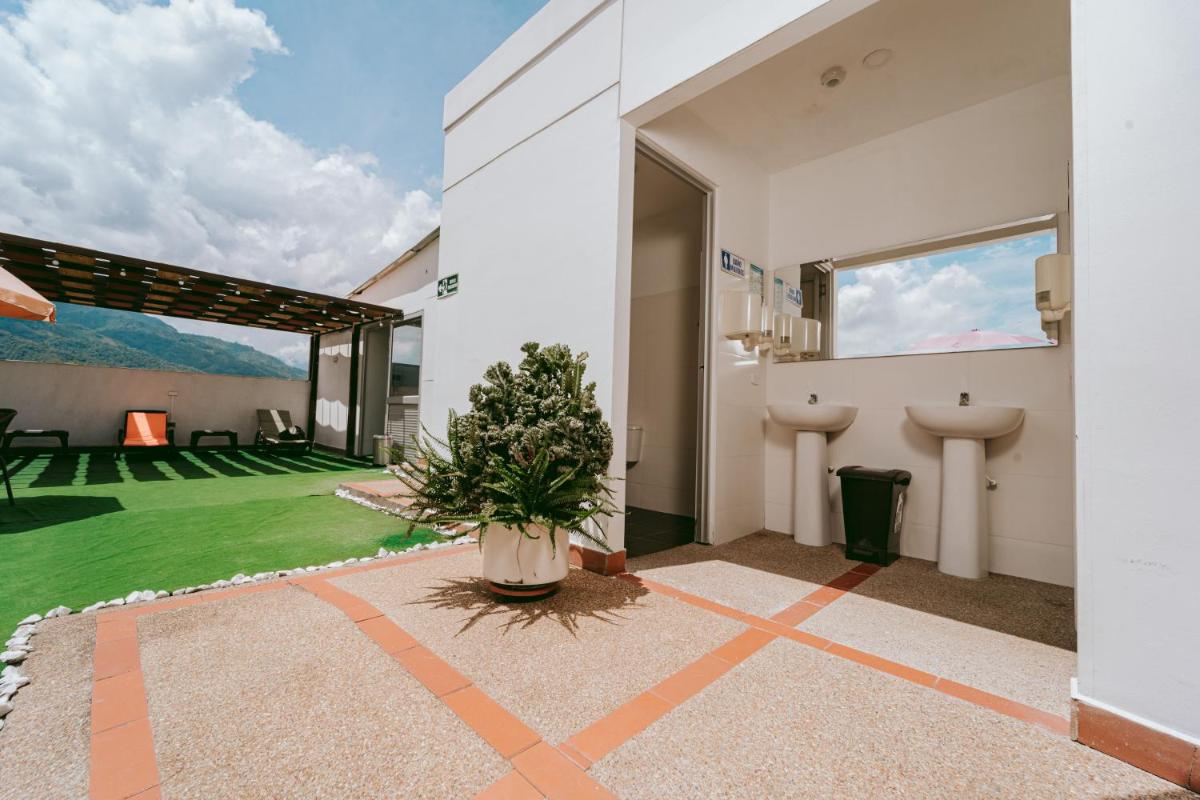 outdoor BBQ area