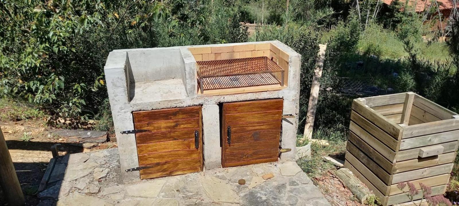 Acuarela minicasas con piscina en Lago Vichuquen