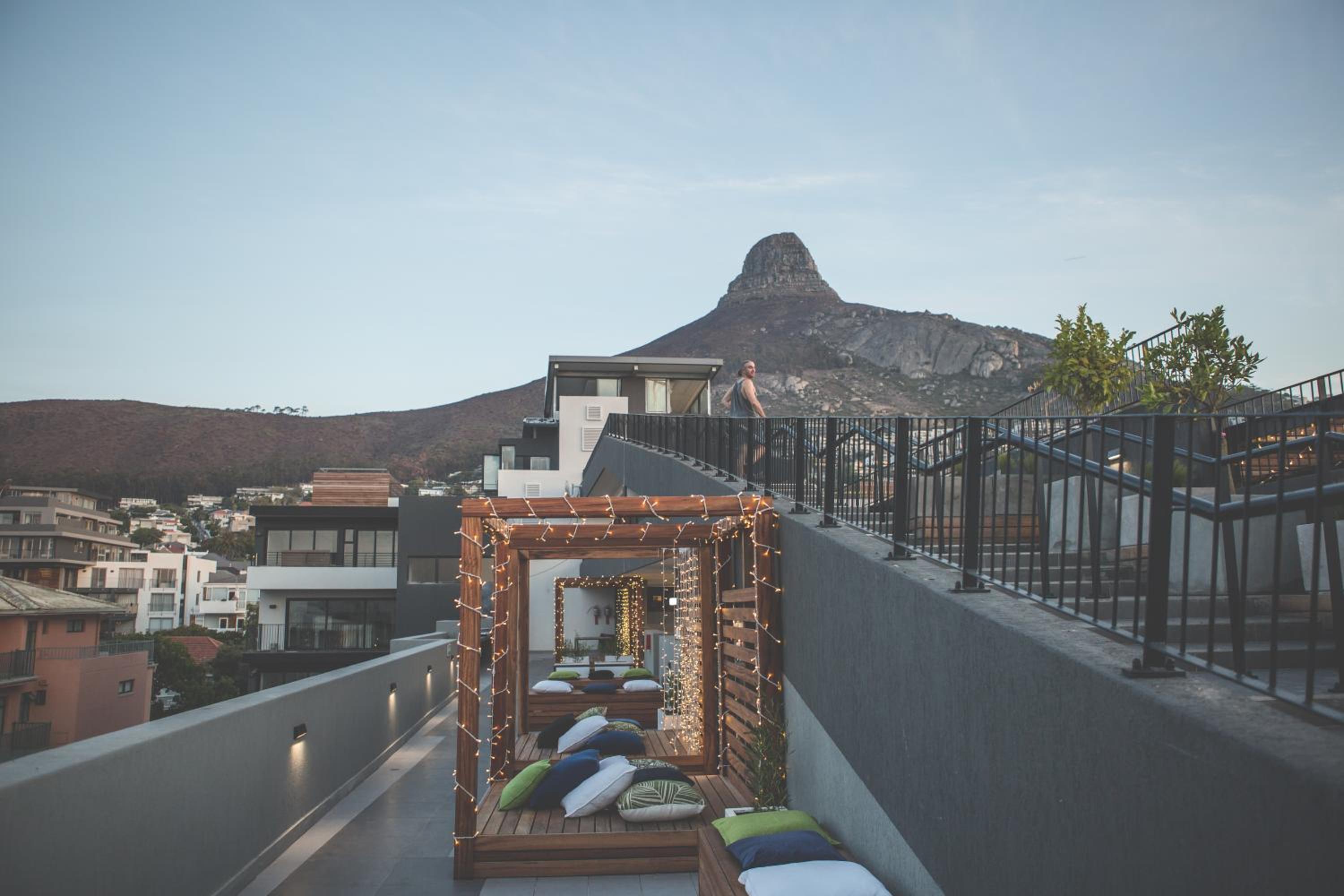 Modern Sea Point Apartment Rooftop Pool view 3