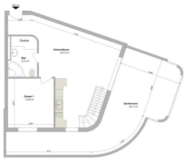 Traumwohnung mit großer Dachterasse