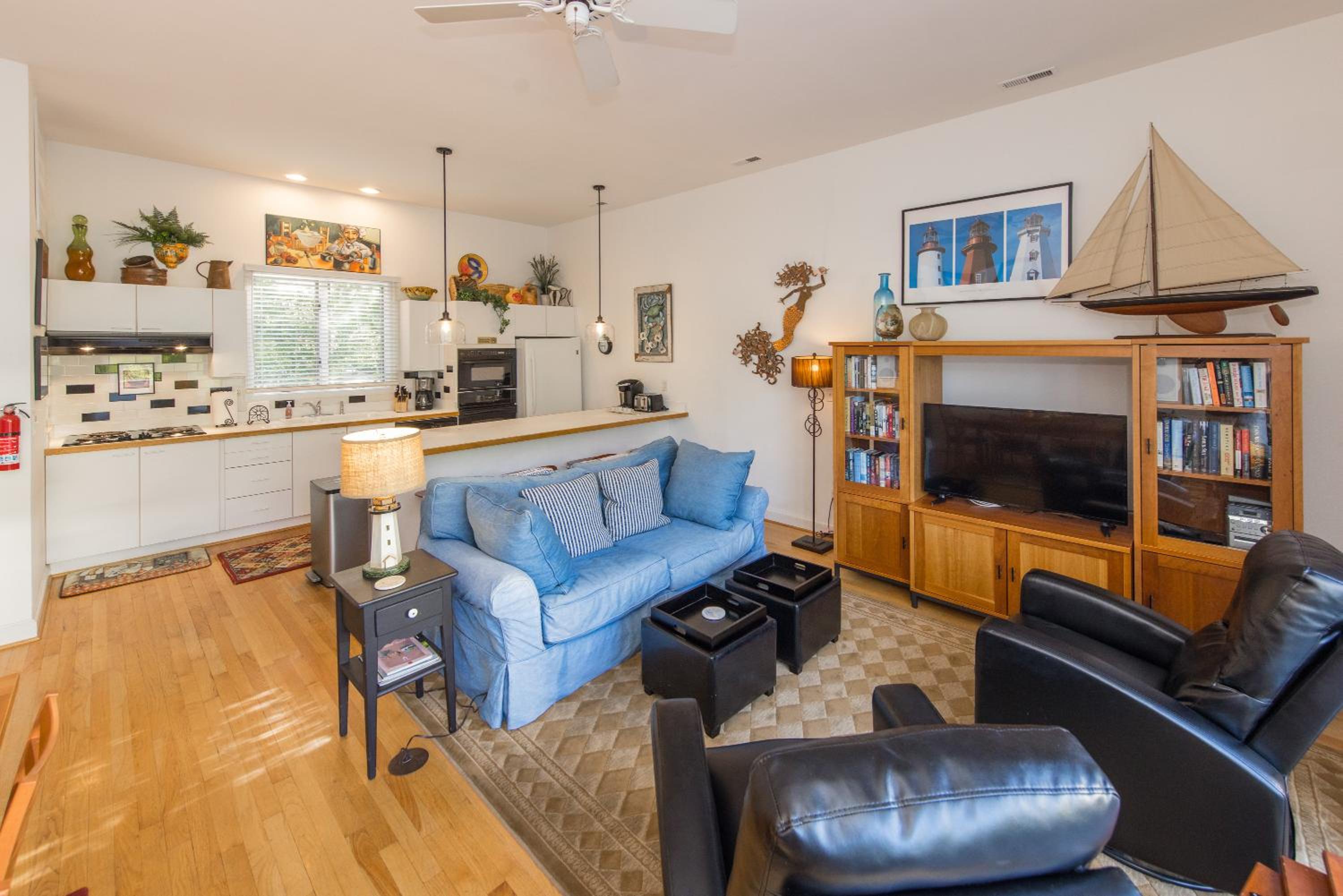 Fairbanks House with beach access just steps from your front door