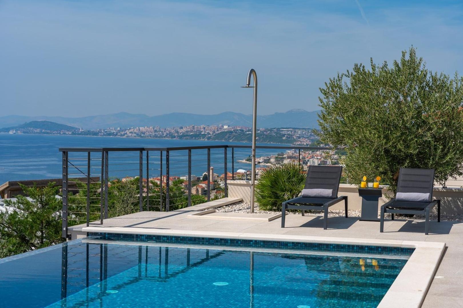 Stylish Villa Olea with heated pool and panoramic sea views view 2